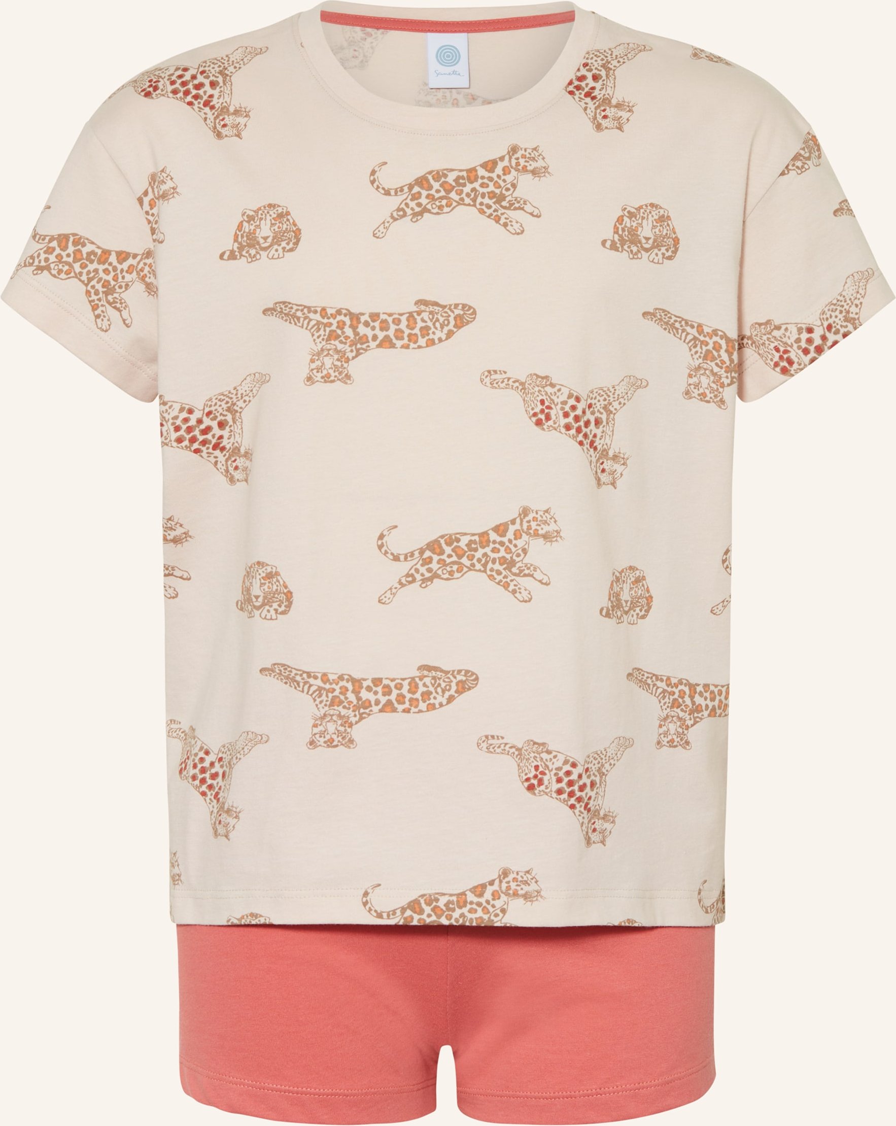 Thumbnail - Sanetta Shorty-Schlafanzug beige