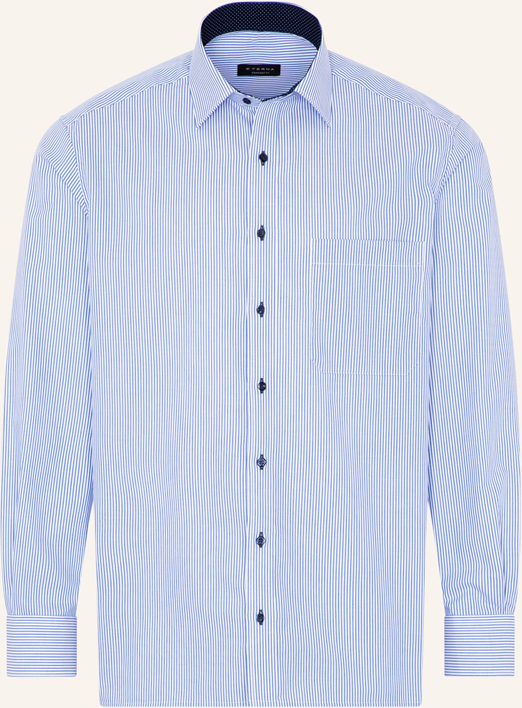 Eterna Hemd Comfort Fit blau