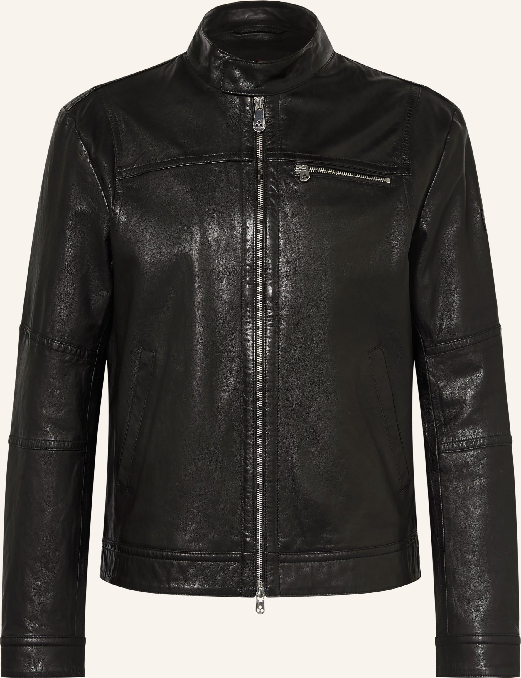 Peuterey Lederjacke Saguaro schwarz