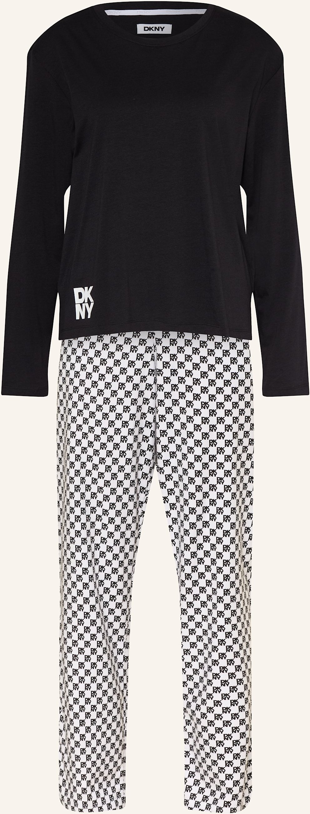 Thumbnail - Dkny Schlafanzug Channel The Flannel schwarz