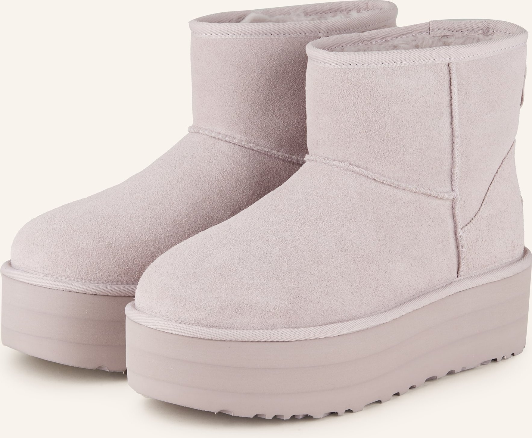 Thumbnail - Ugg Plateau-Boots Classic Mini Platform grau