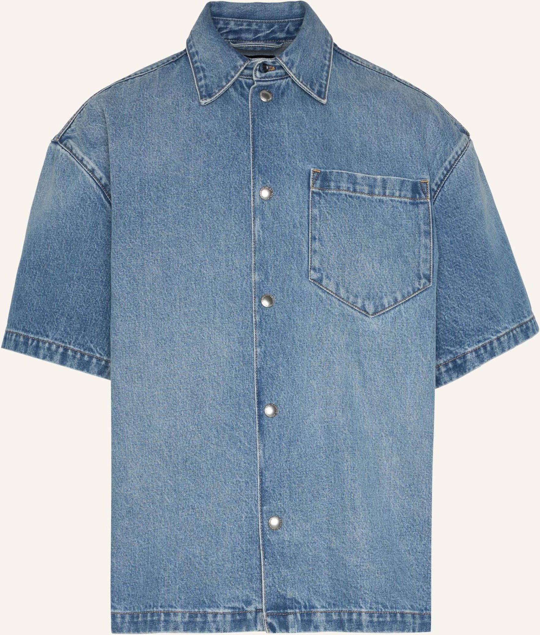 7 For All Mankind Shirt Over Camp blau