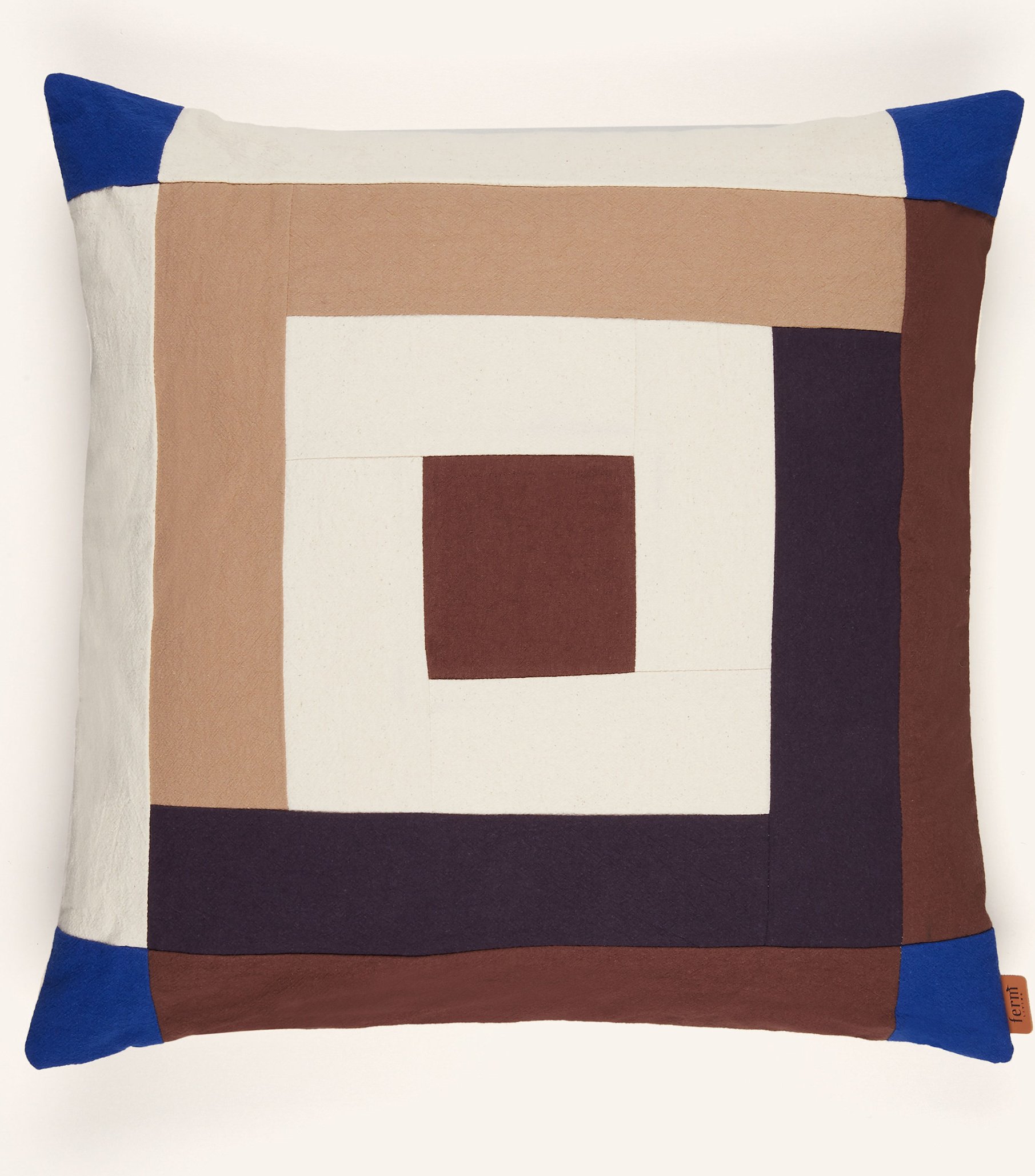 Ferm Living Dekokissen Border beige
