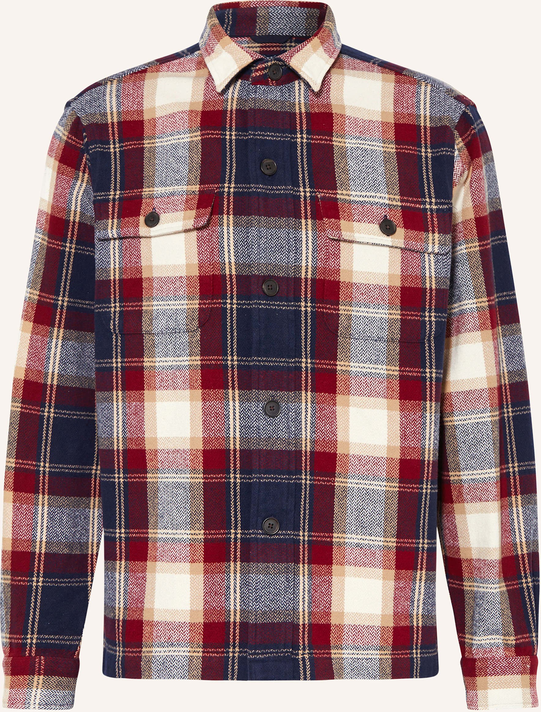 Thumbnail - Strokesman's Flanell-Overshirt rot