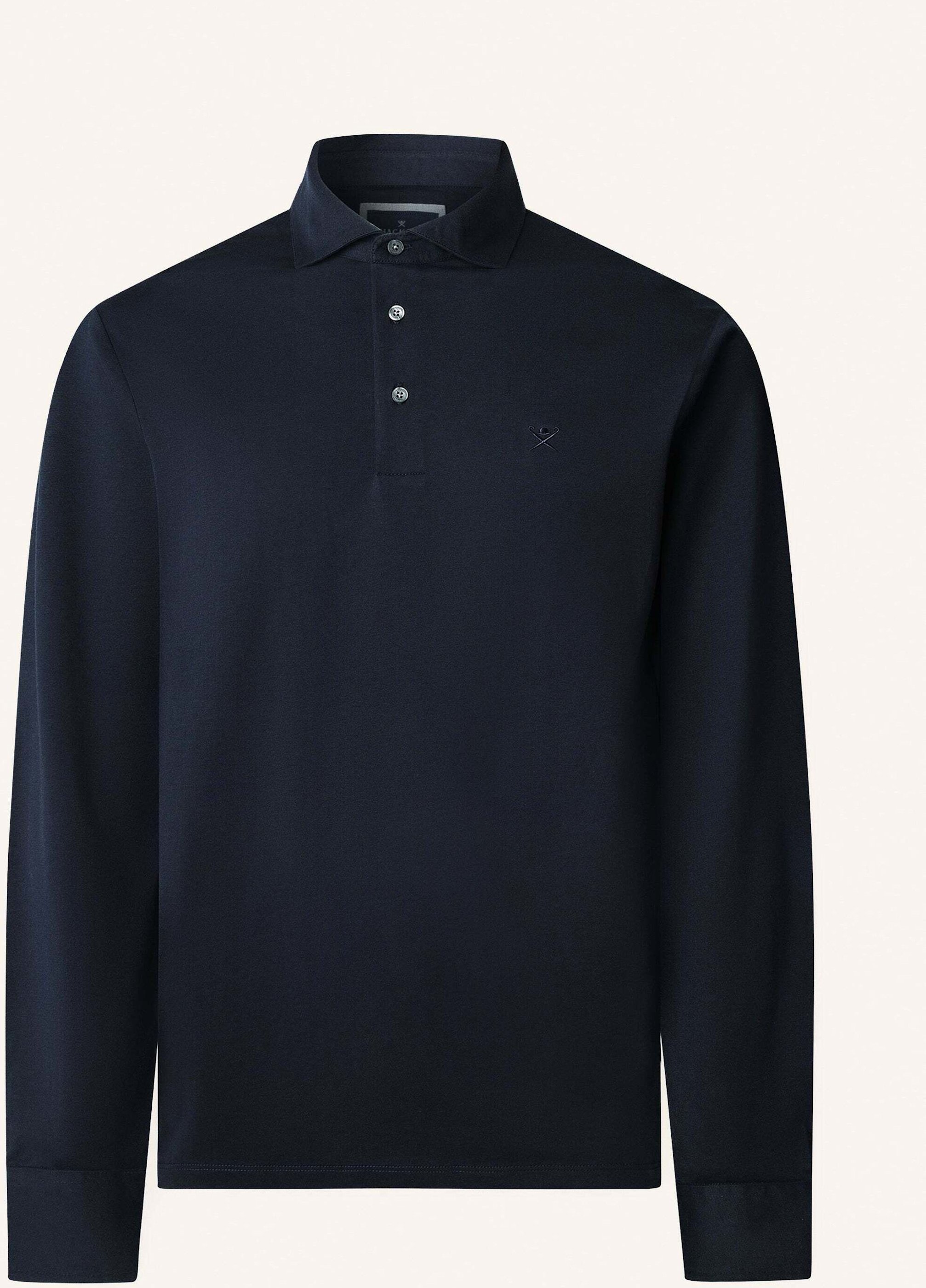 Hackett London Poloshirt Pima Cotton Polo Ls blau