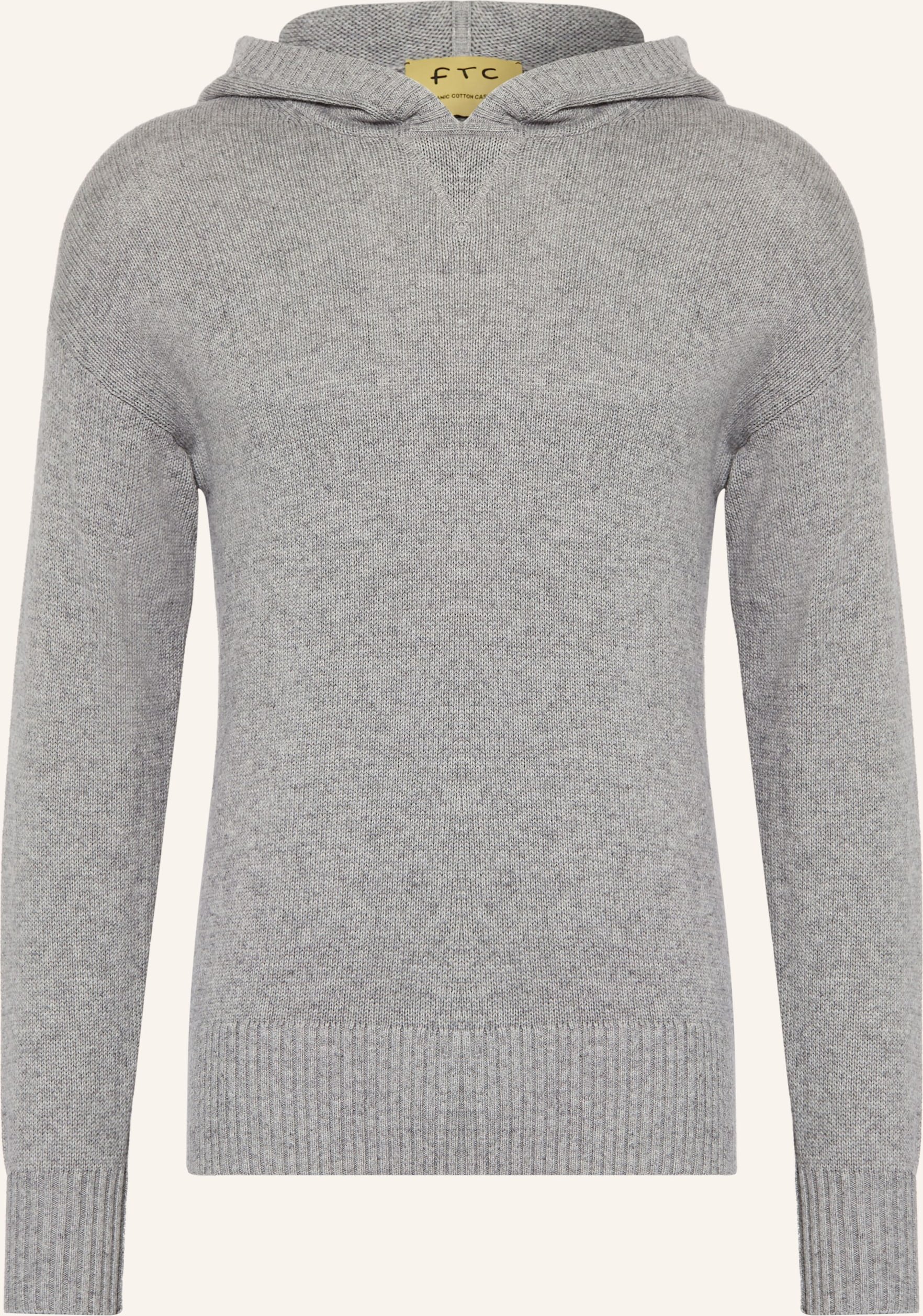 Ftc Cashmere Strick-Hoodie Mit Cashmere grau