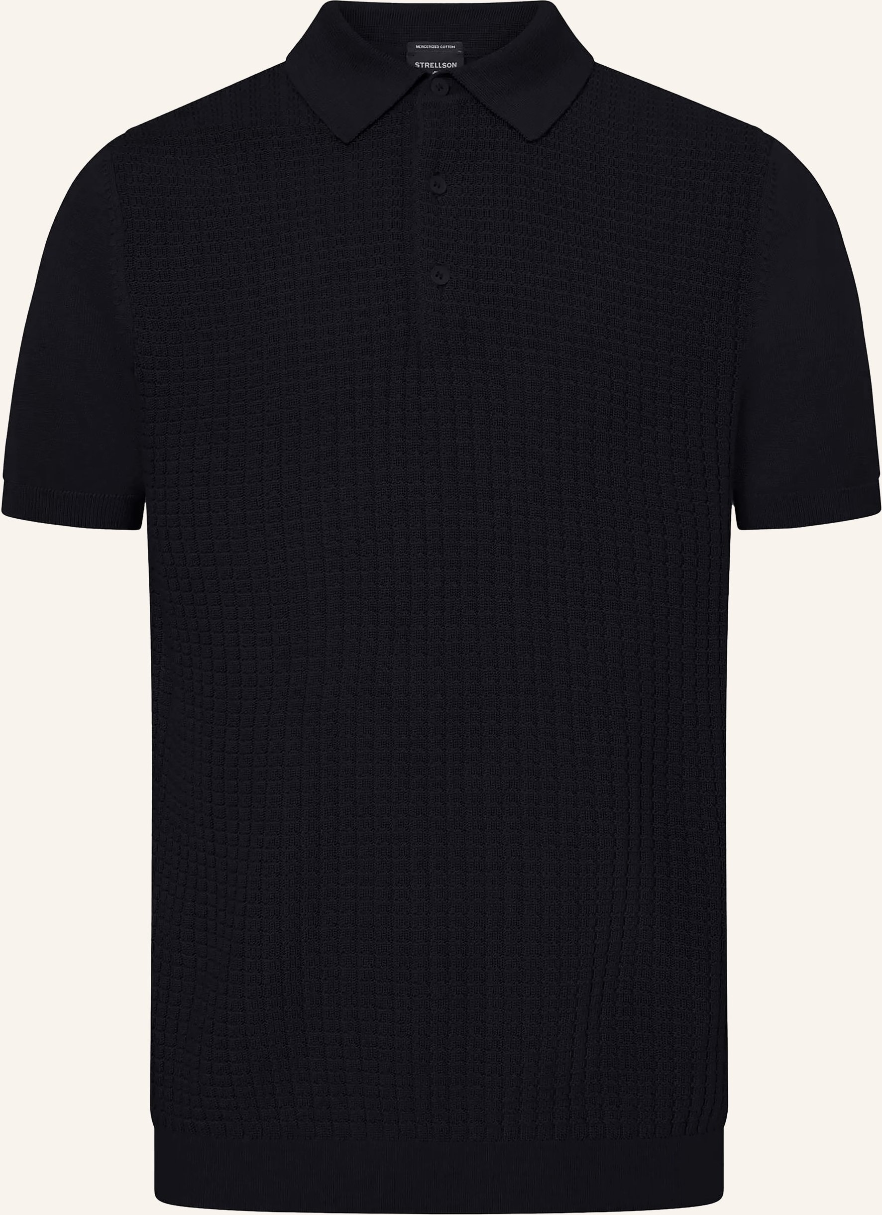 Strellson Strick-Poloshirt Adrian blau