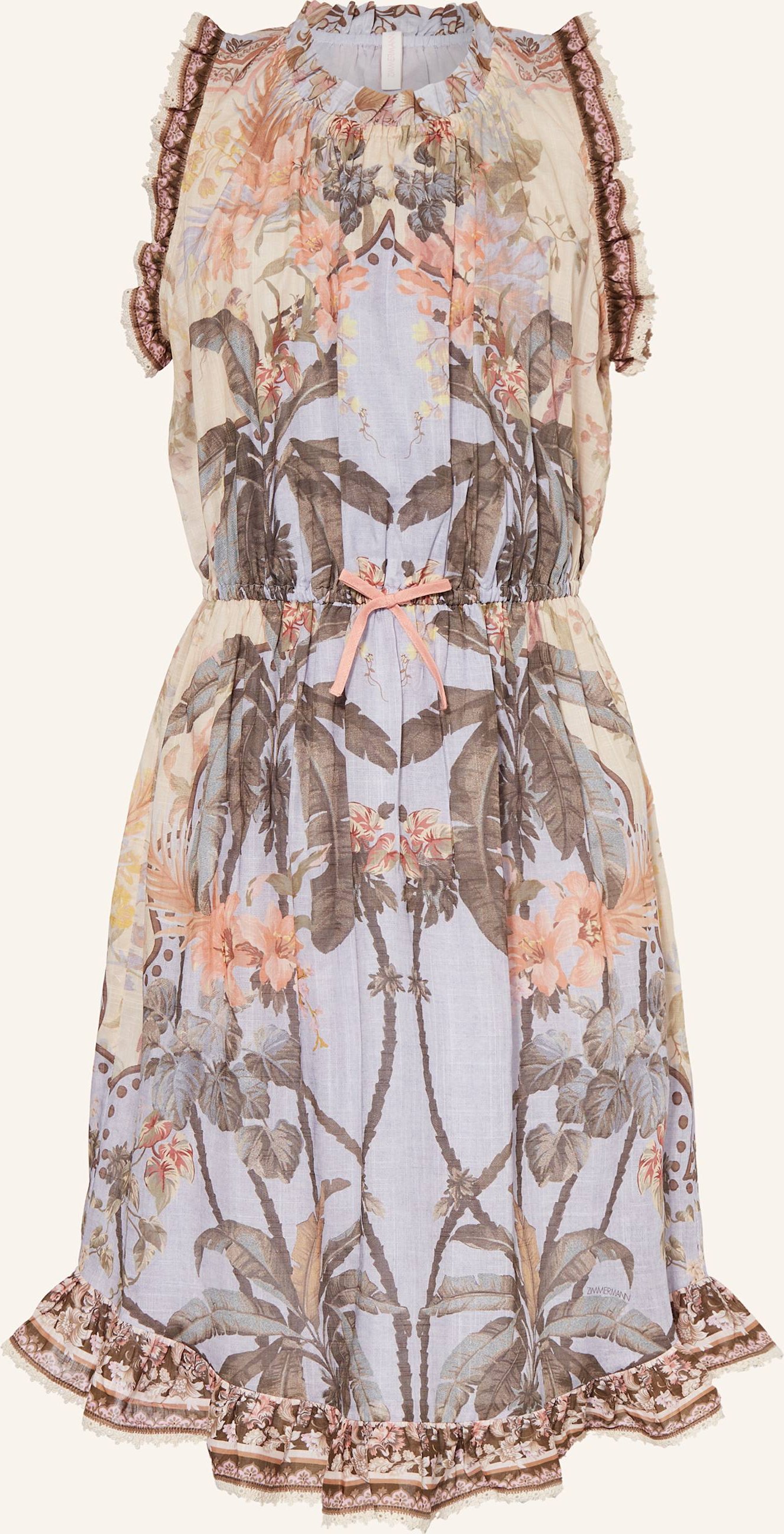 Thumbnail - Zimmermann Kleid Wylie Mit Rüschen blau