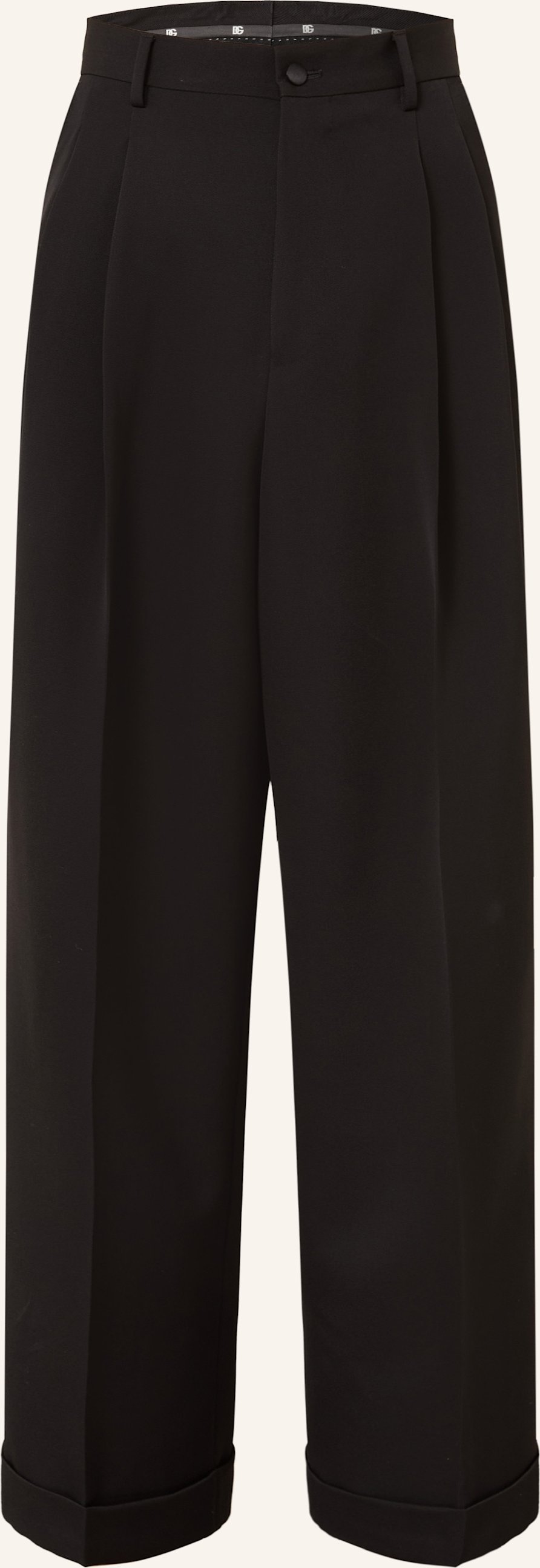 Thumbnail - Dolce & Gabbana Hose Regular Fit Mit Galonstreifen schwarz