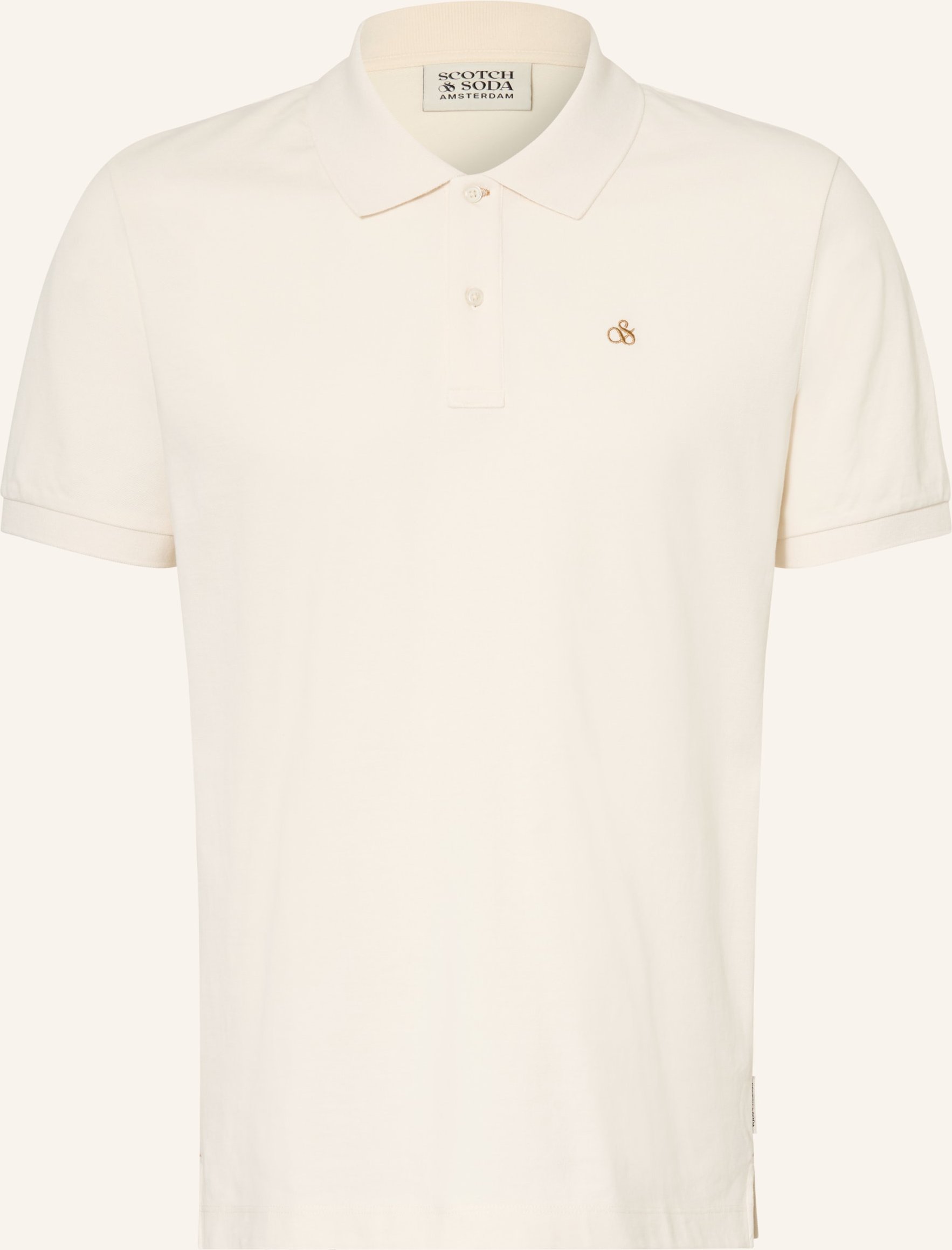 Scotch & Soda Piqué-Poloshirt weiss