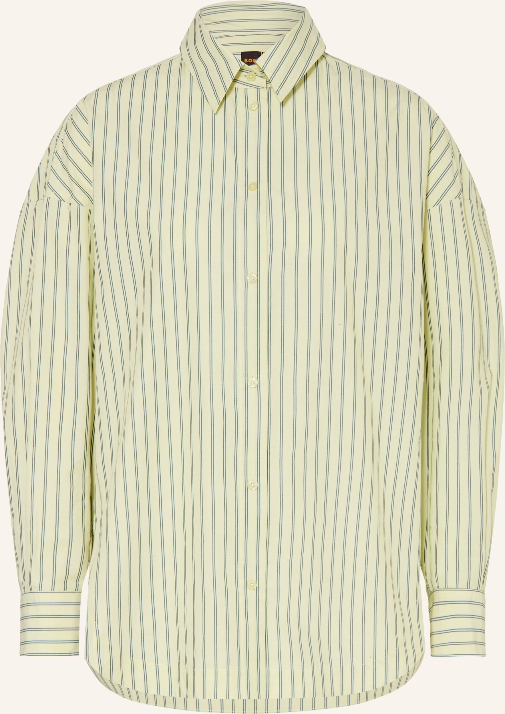 Boss Oversized-Hemdbluse Bostatta gruen