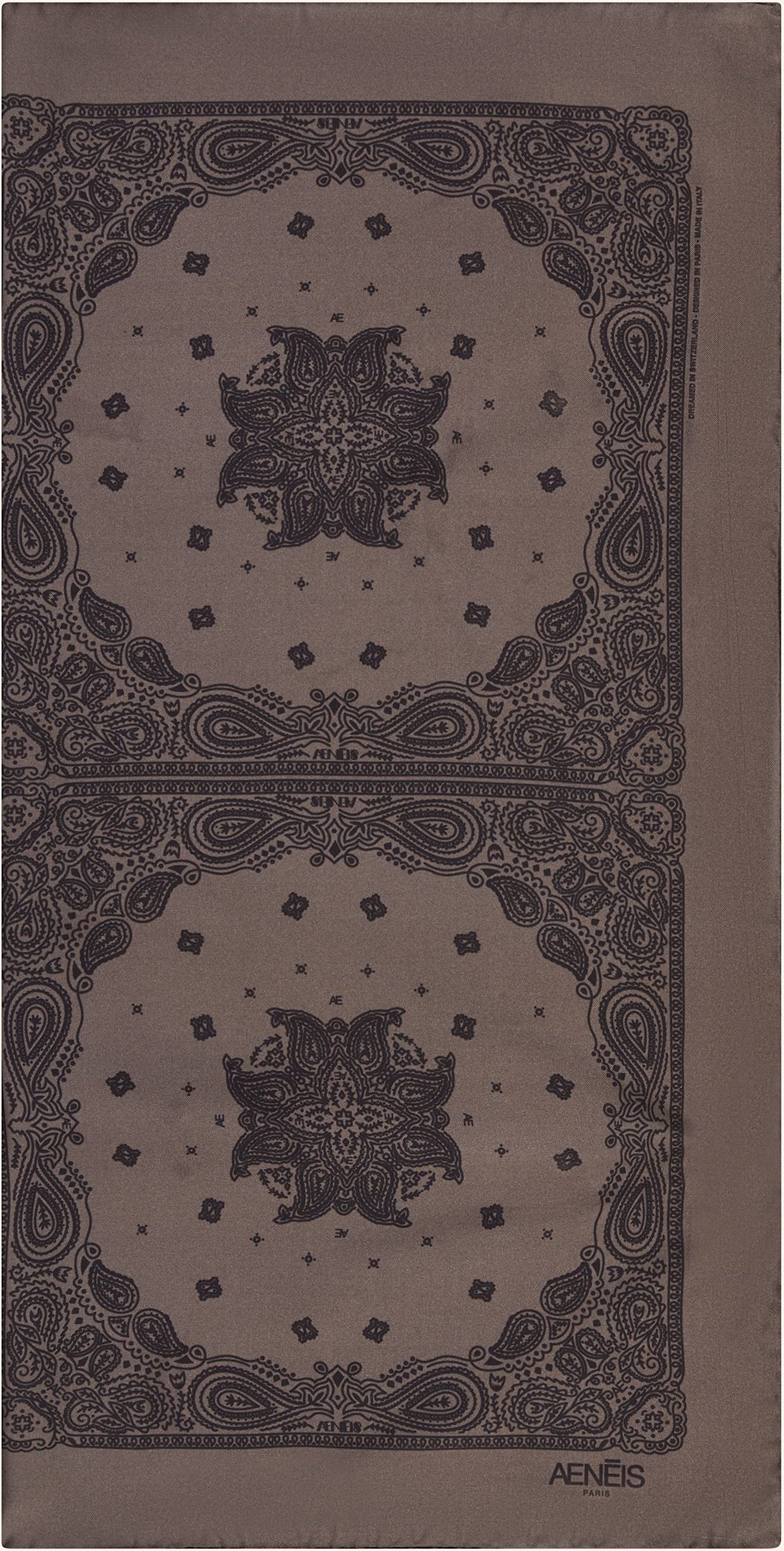 Aeneis Seidentuch grau