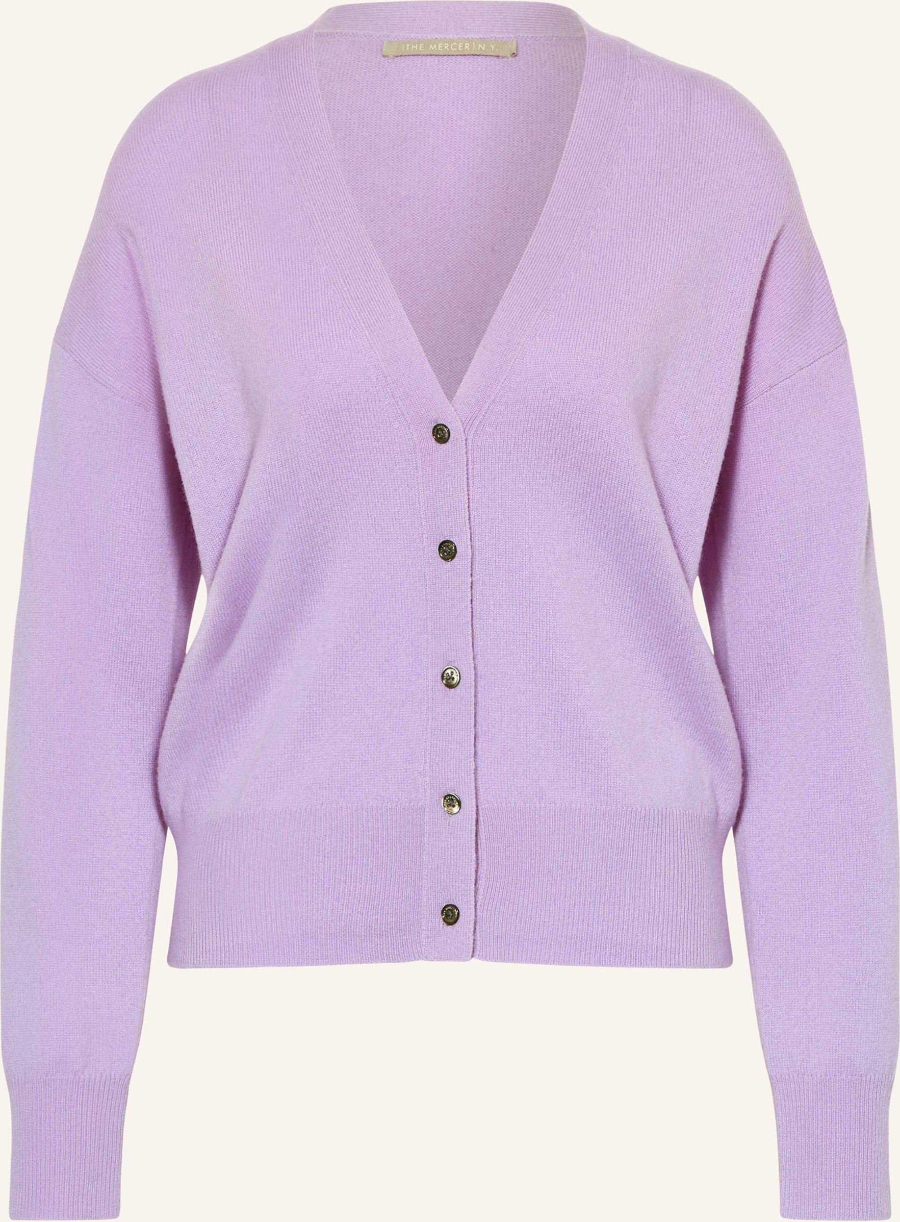 (The Mercer) N.Y. Strickjacke Aus Cashmere lila