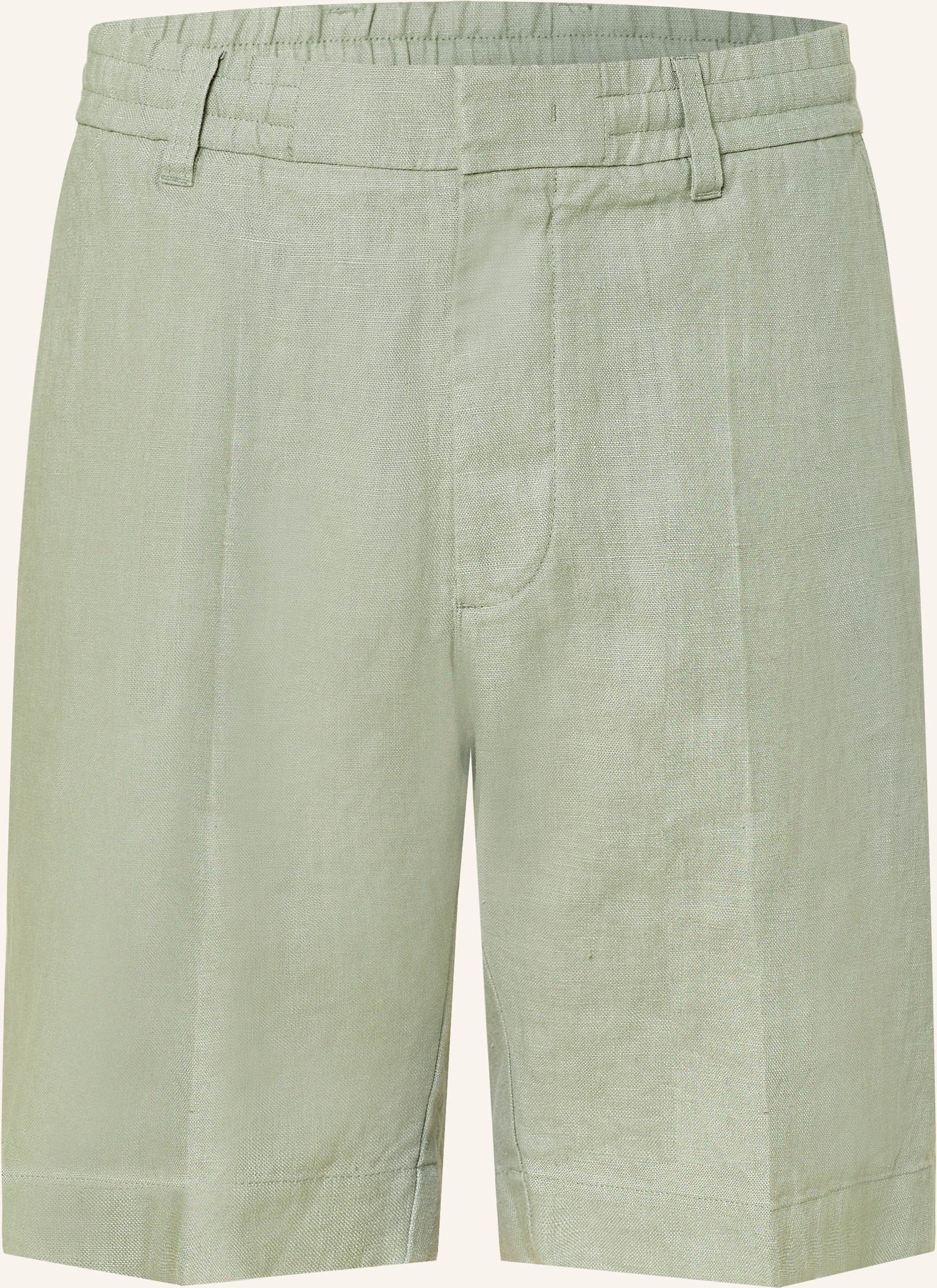 Thumbnail - Nn.07 Leinenshorts Billie Regular Fit gruen