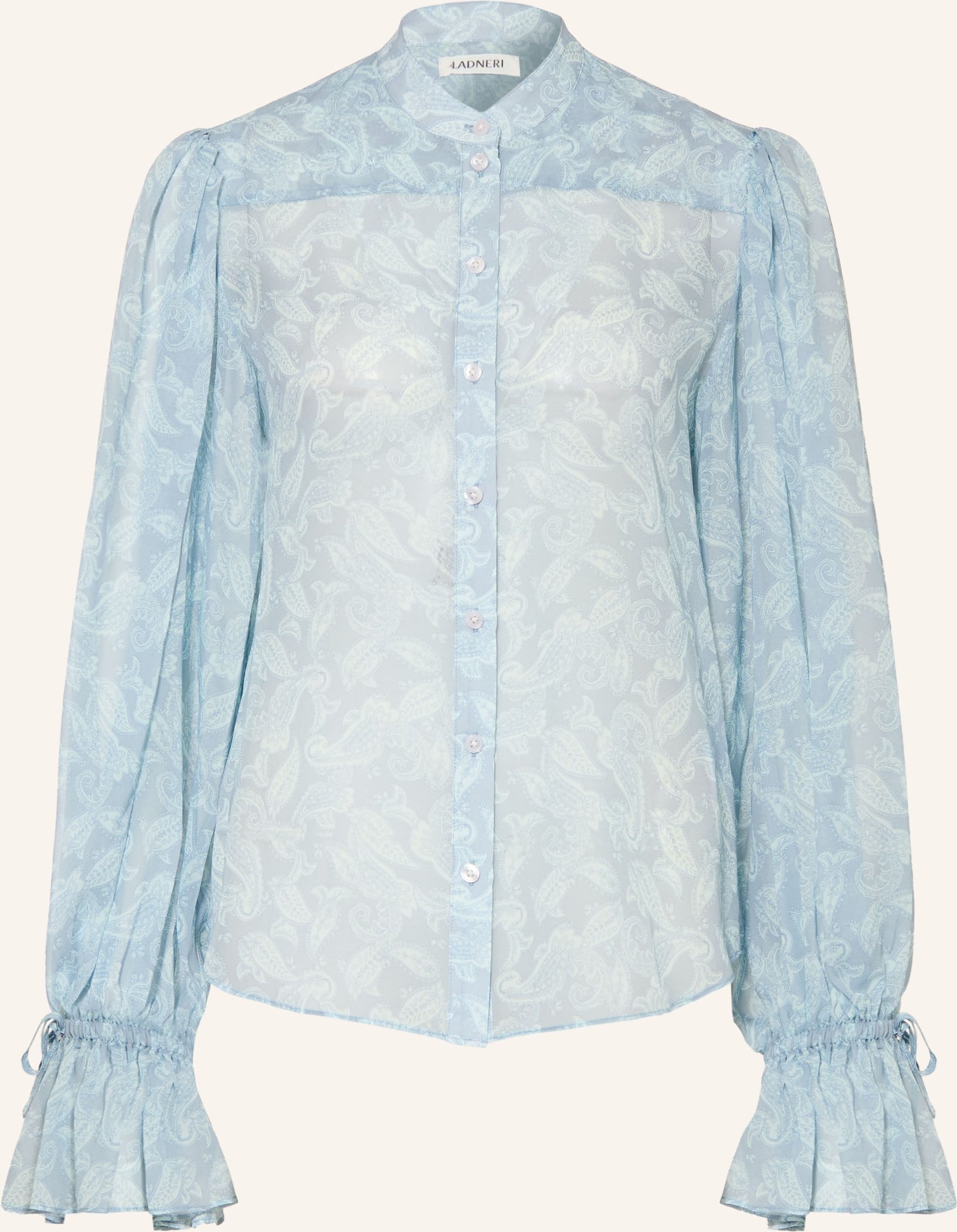 Ladneri Seidenbluse Elise blau