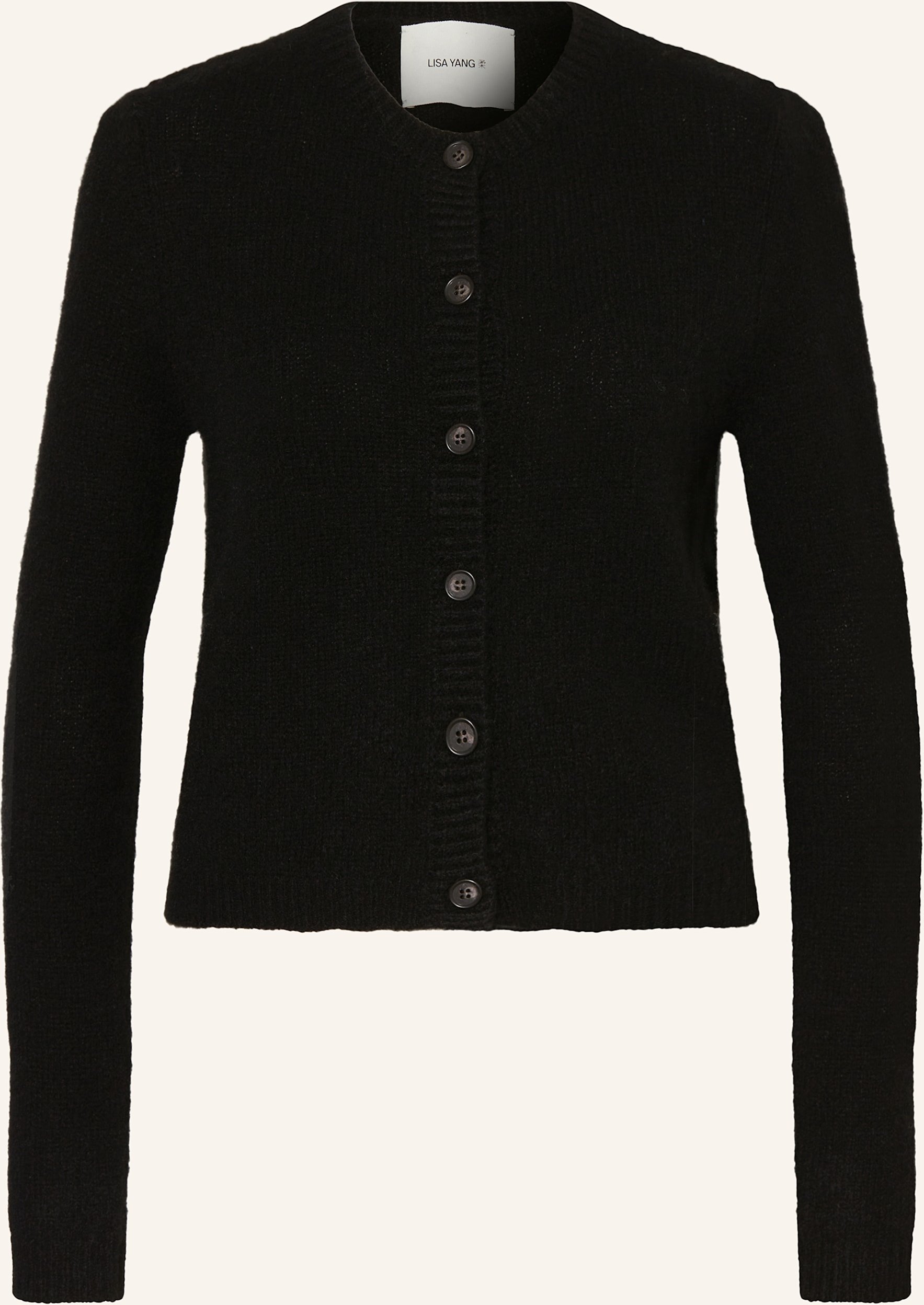 Lisa Yang Strickjacke Felicia Mit Cashmere schwarz