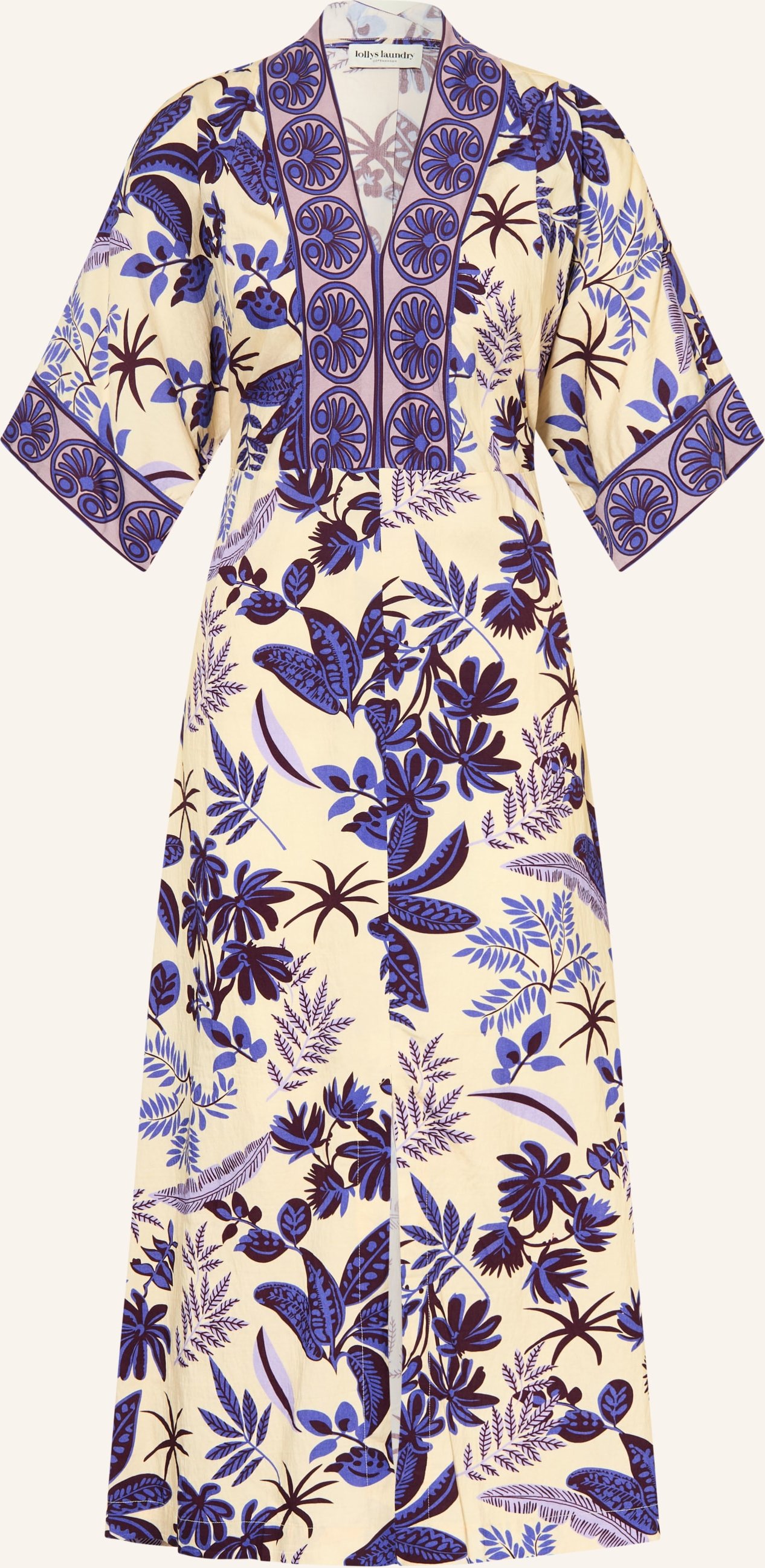 Lollys Laundry Kleid Jemimall Mit 3/4-Arm blau