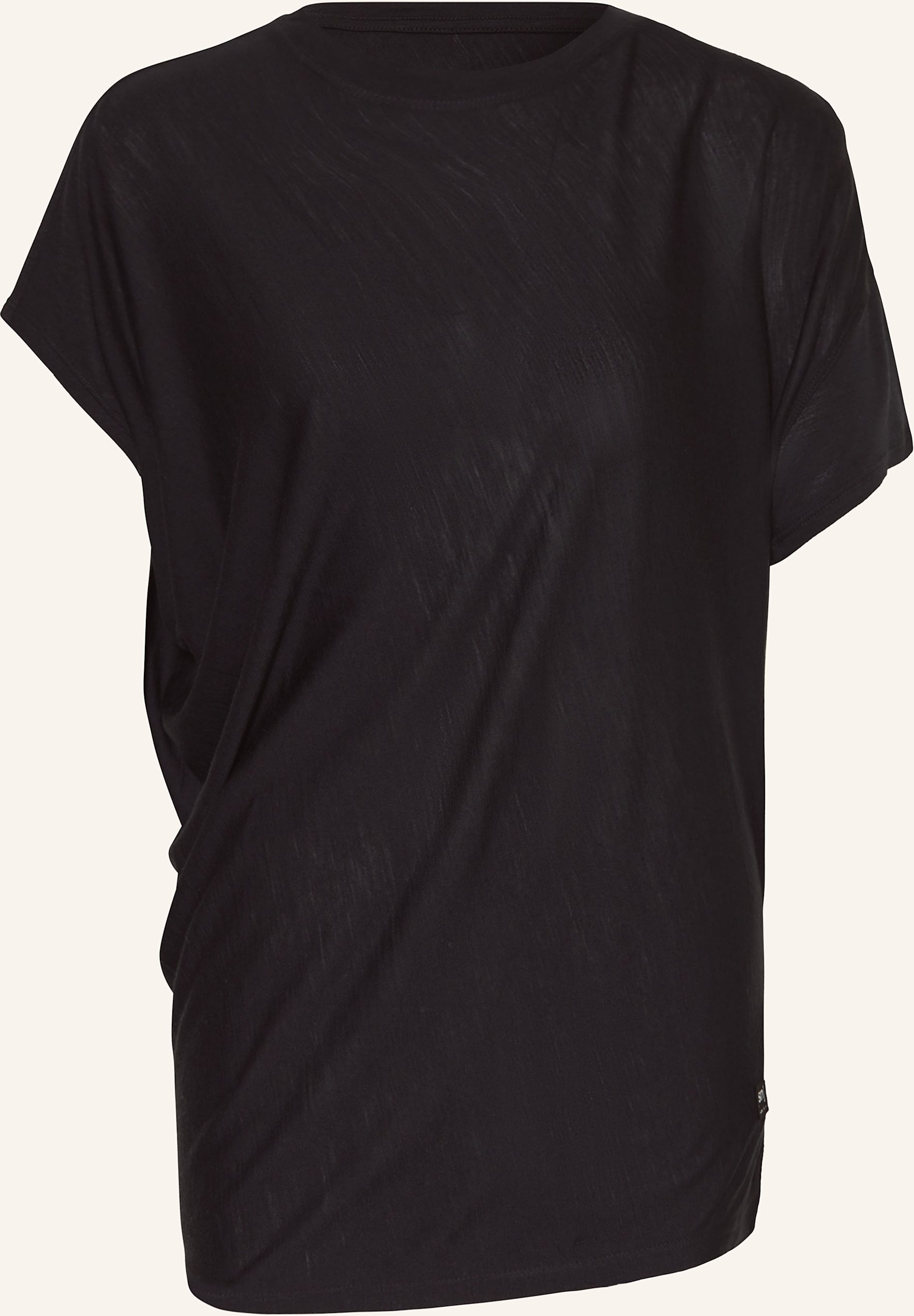 Super.Natural T-Shirt Yoga Loose Mit Merinowolle schwarz