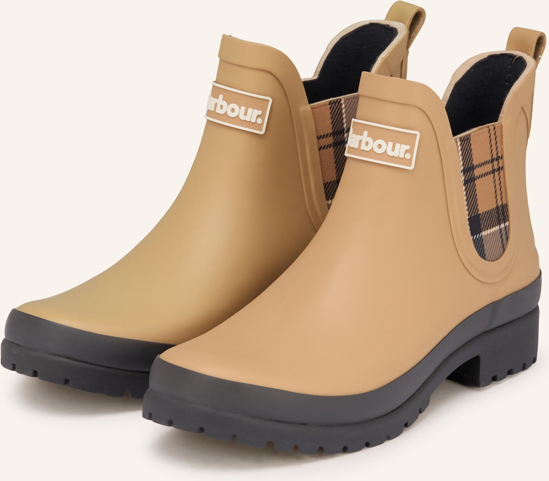 Barbour Gummistiefel Mallow beige