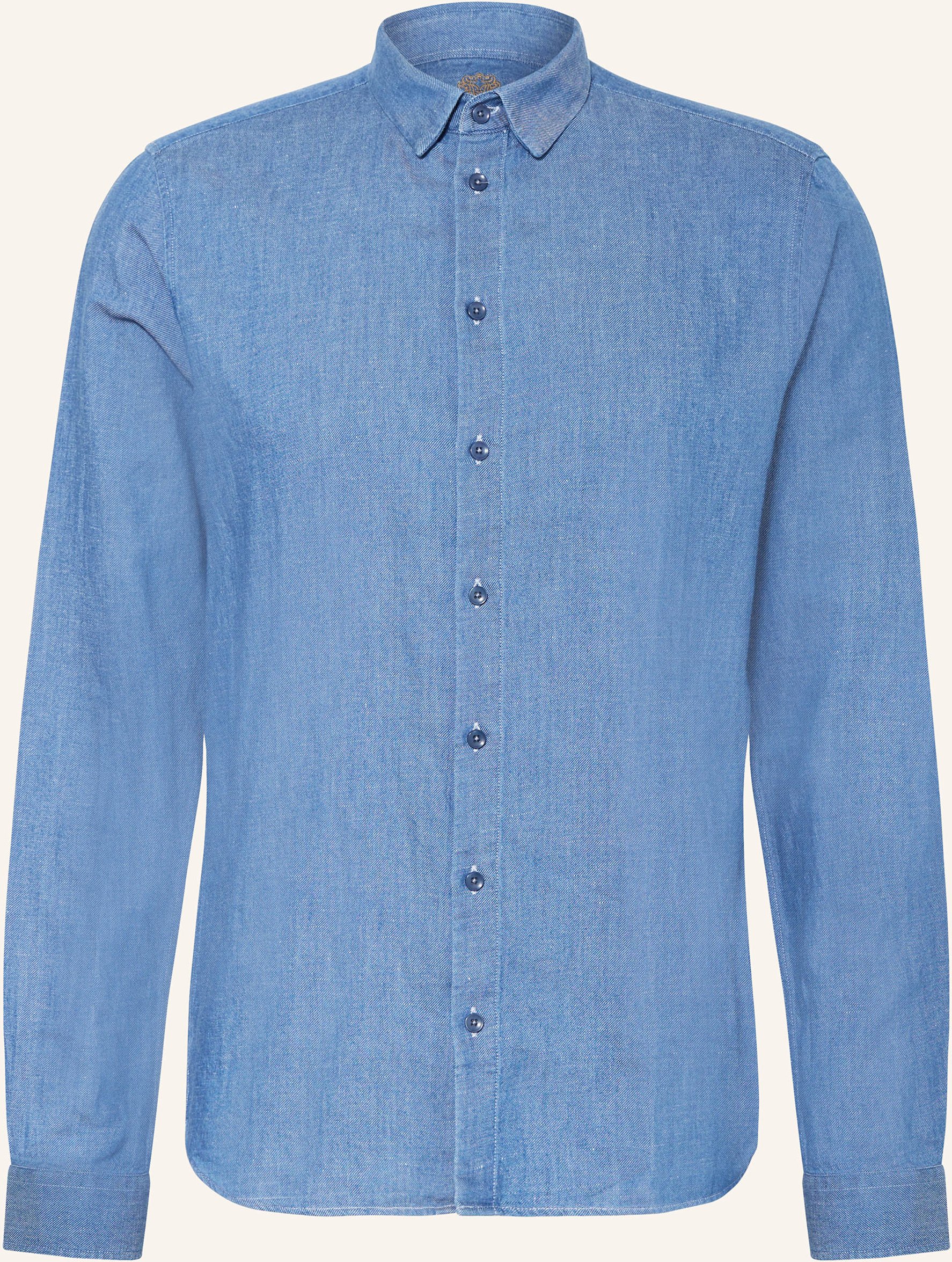 Mos Mosh Gallery Hemd Mmgmarco Slim Fit In Jeansoptik blau