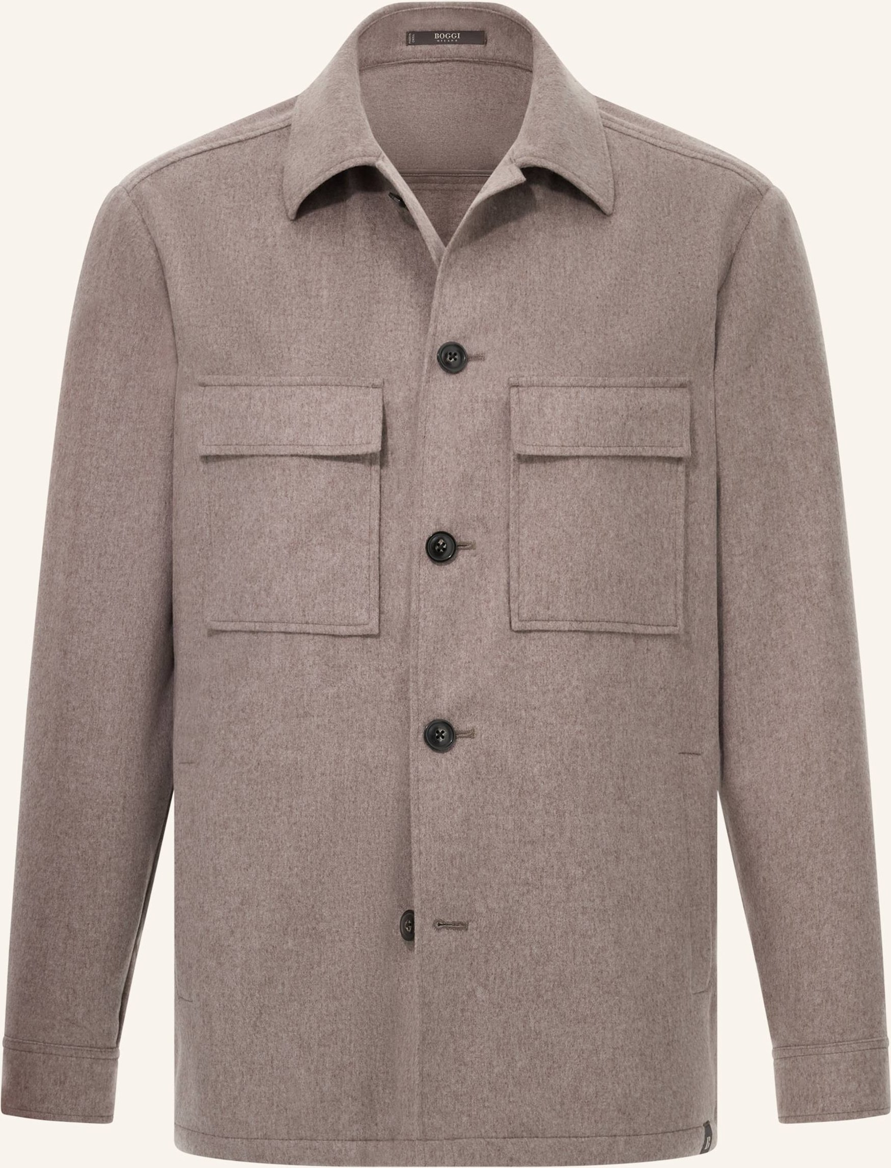 Boggi Milano Overjacket Aus Cashmere grau