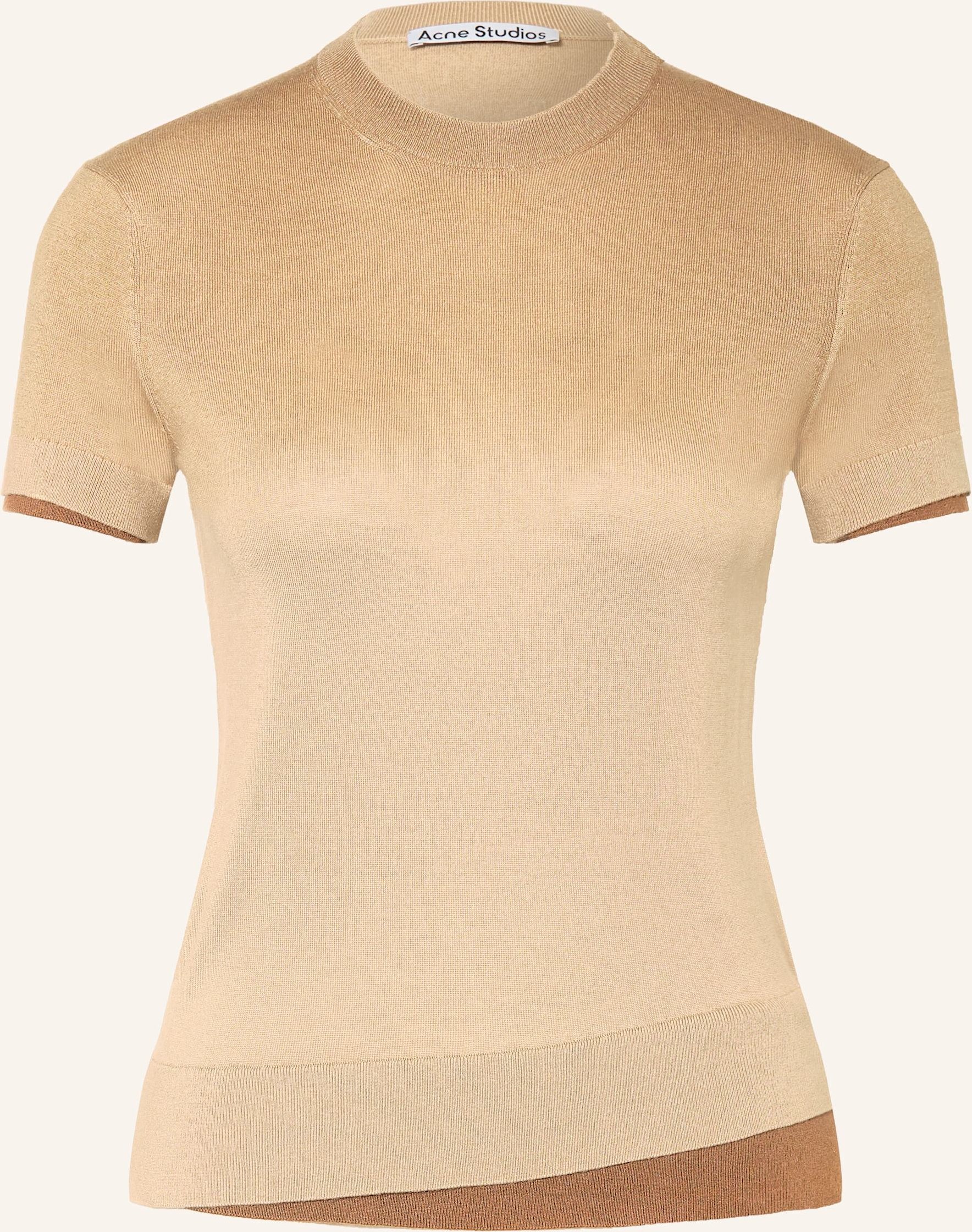 Acne Studios Strickshirt Aus Seide beige