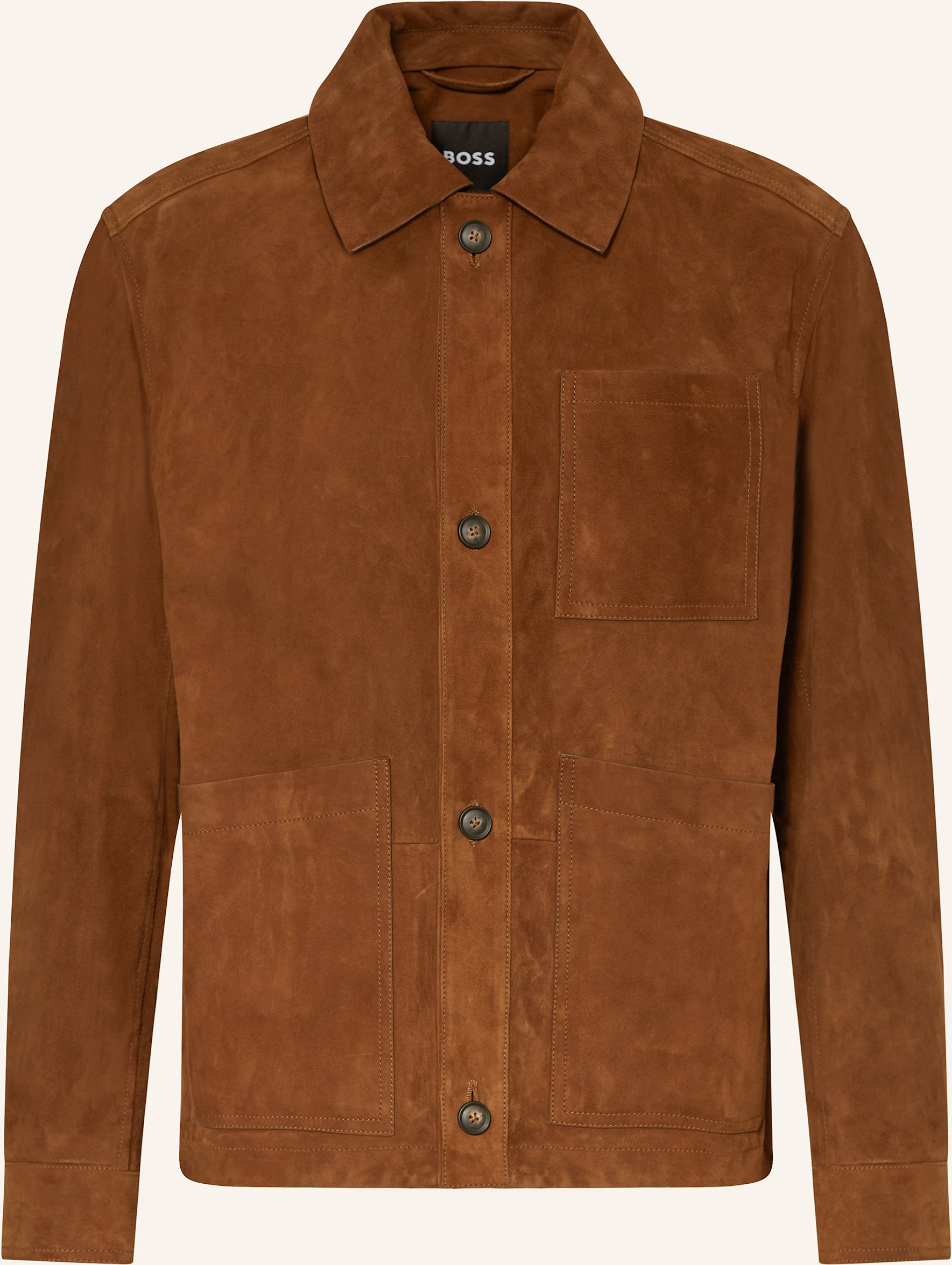 Boss Lederjacke Markuedo braun