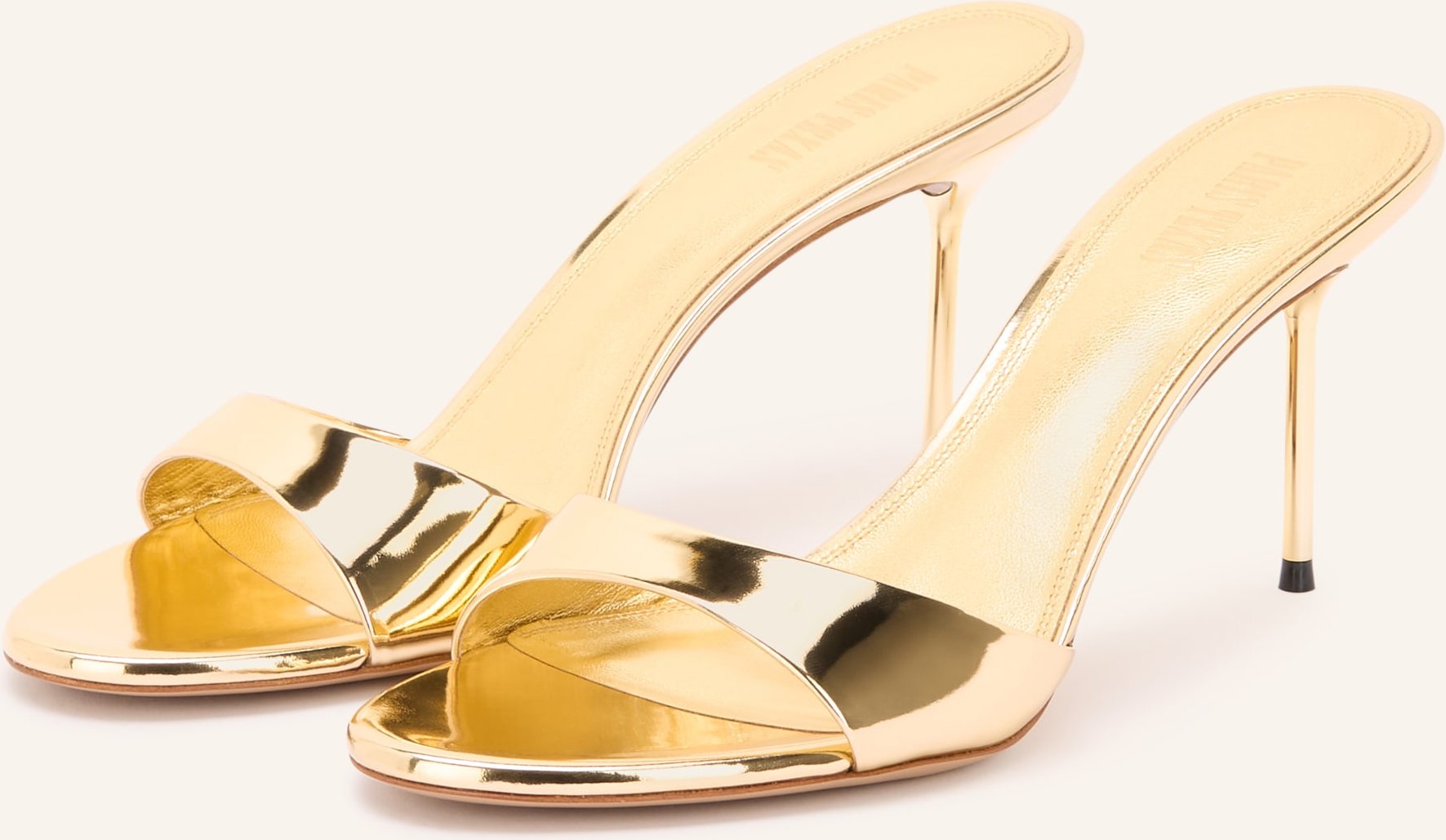 Paris Texas Mules Lidia gold