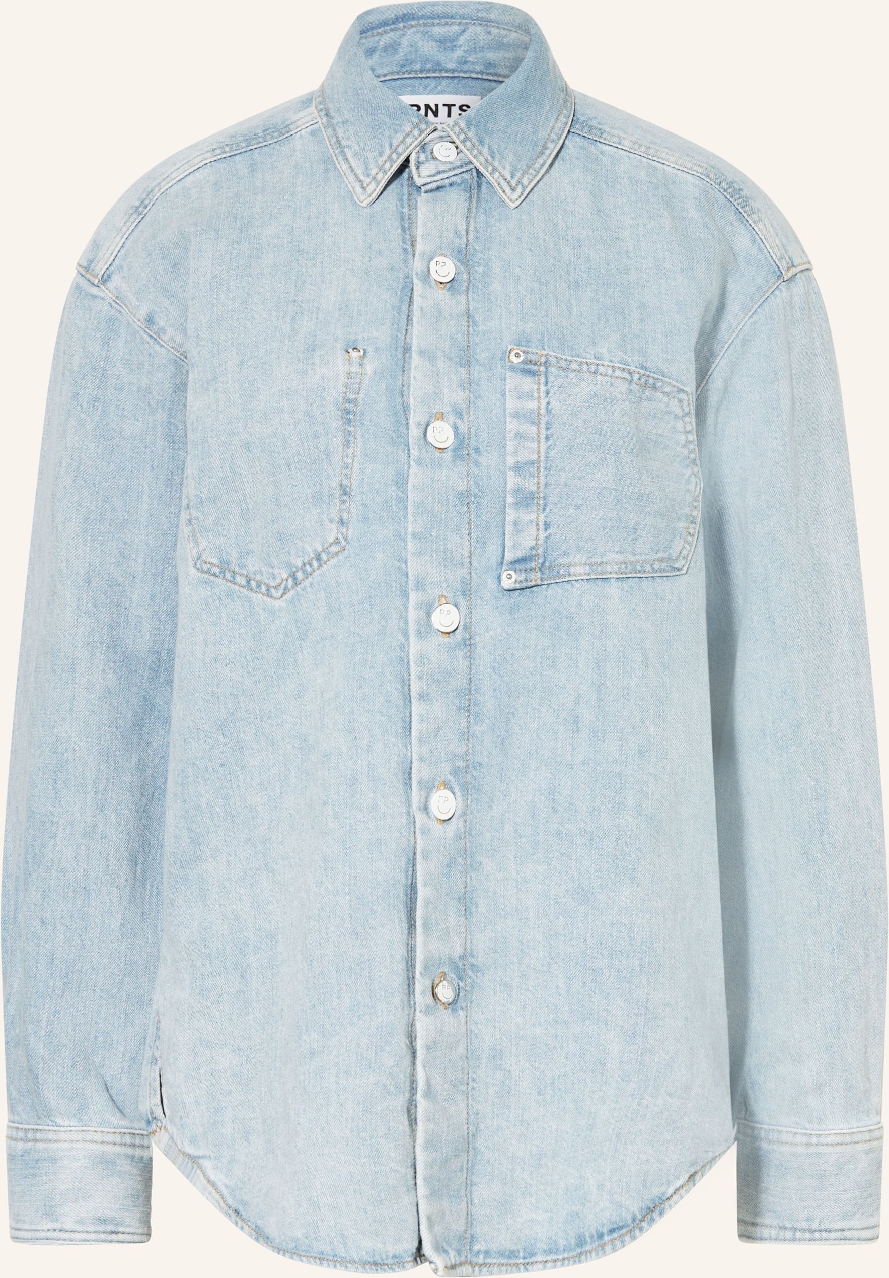 Pnts Jeansbluse The Suit Up blau