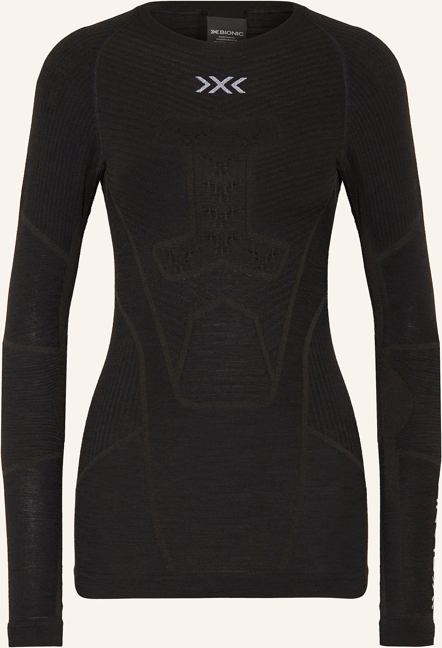 Thumbnail - X-Bionic Funktionswäsche-Shirt Symbio Merino Aus Merinowolle schwarz