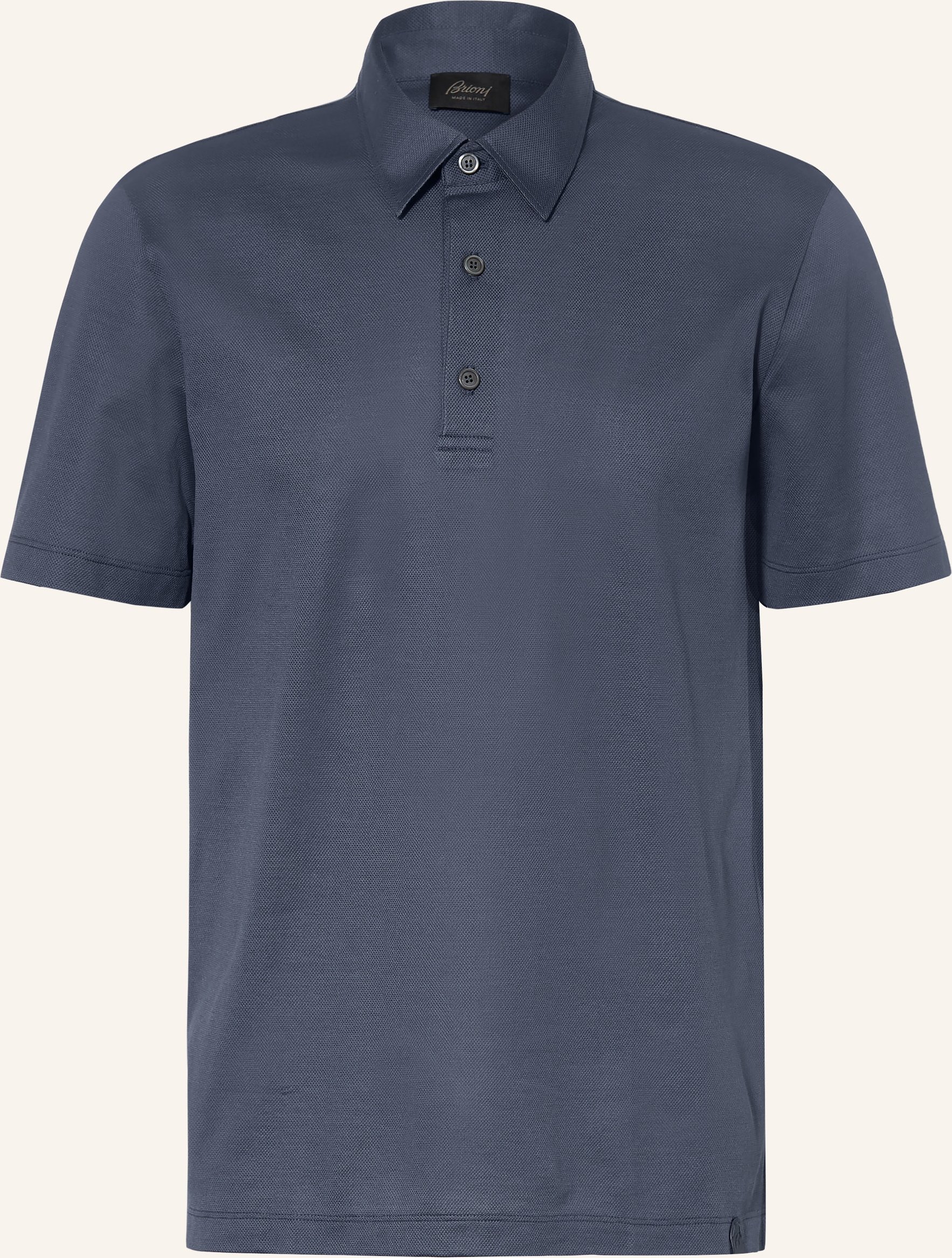 Brioni Piqué-Poloshirt blau