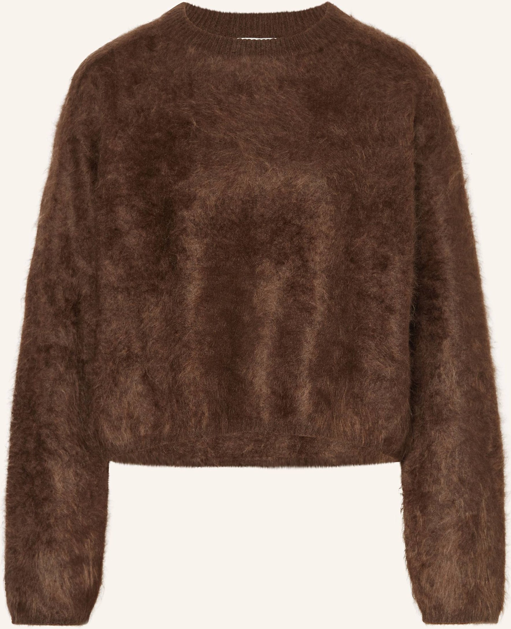 Soft Goat Cashmere-Pullover braun