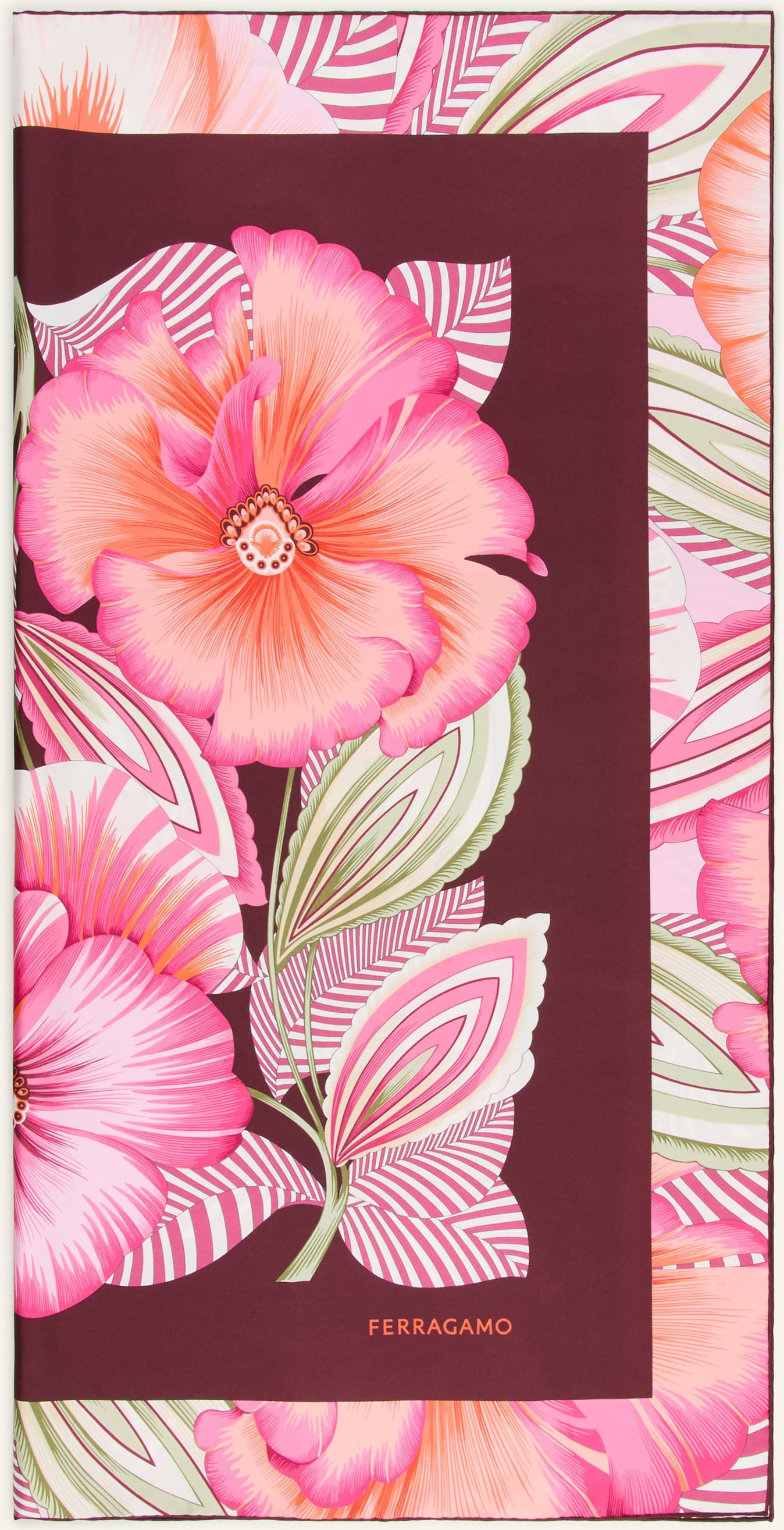 Ferragamo Seidentuch rot