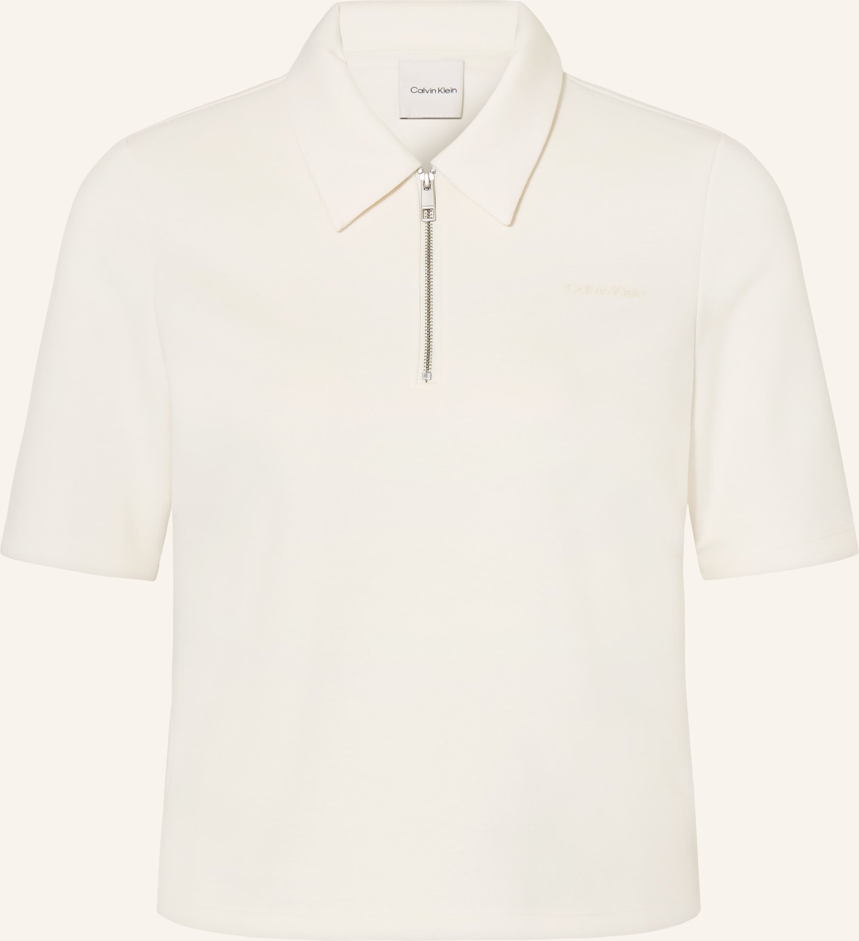 Calvin Klein Jersey-Poloshirt weiss