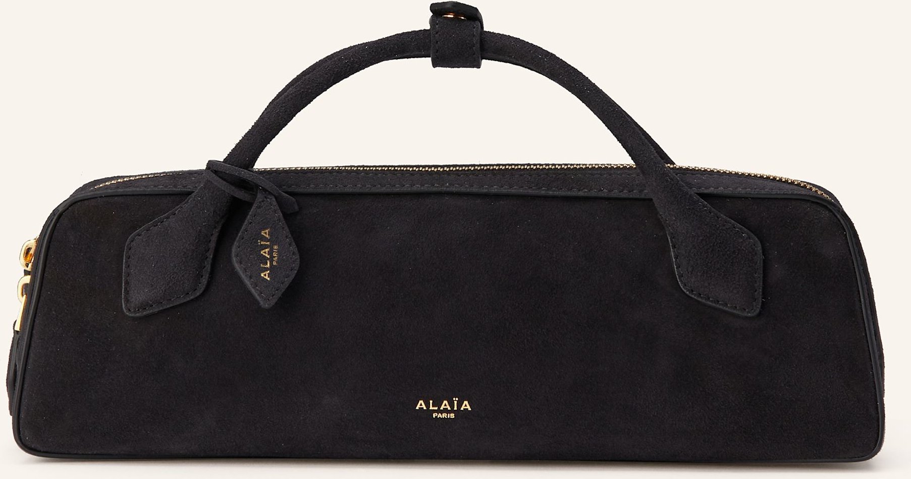 Alaïa Clutch Le Teckel schwarz