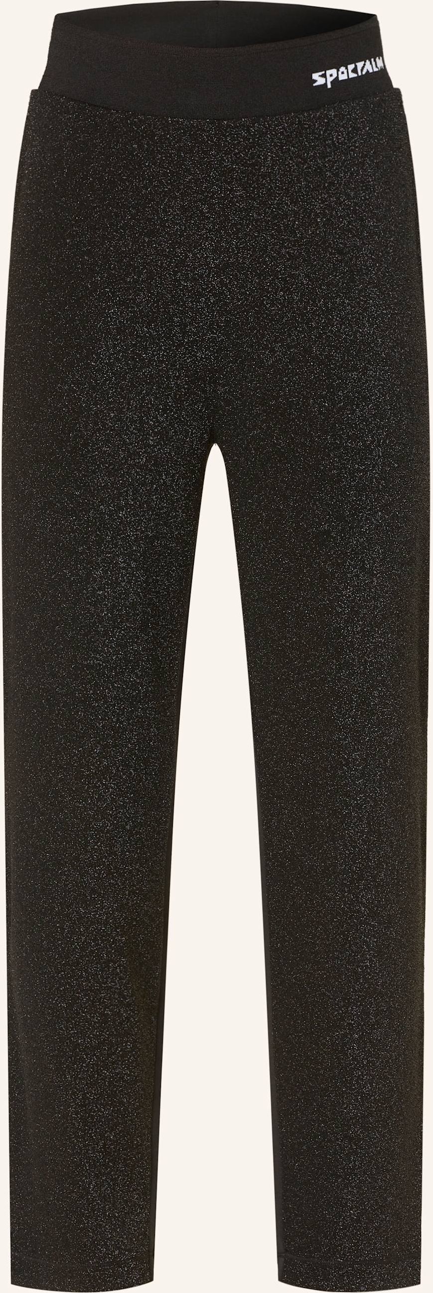 Sportalm Jerseyhose Mit Glitzergarn schwarz