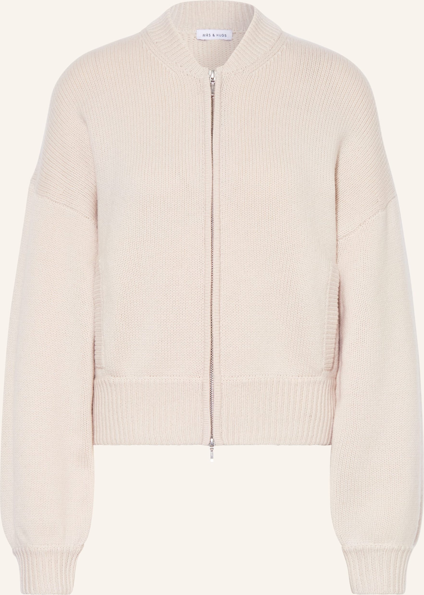 Mrs & Hugs Strickjacke beige