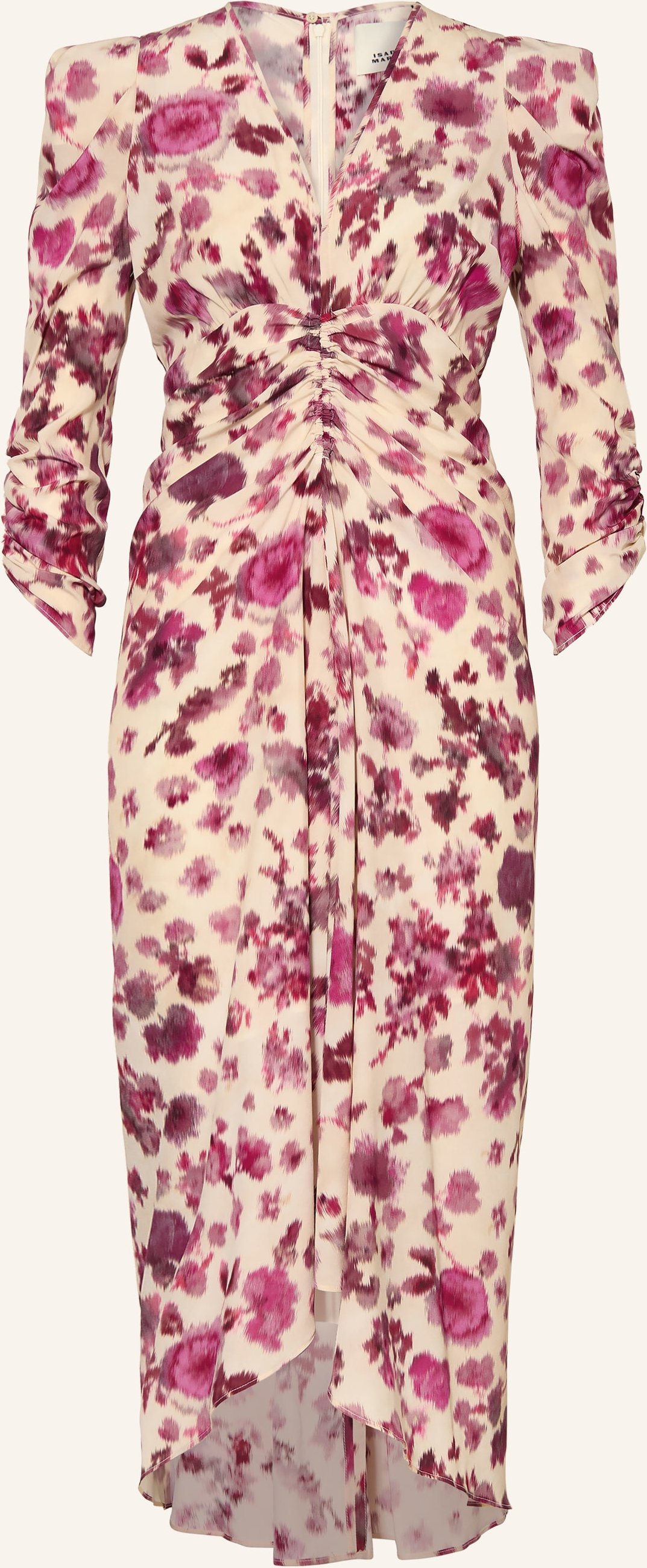 Isabel Marant Cocktailkleid Albini Aus Seide Mit 3/4-Arm rosa