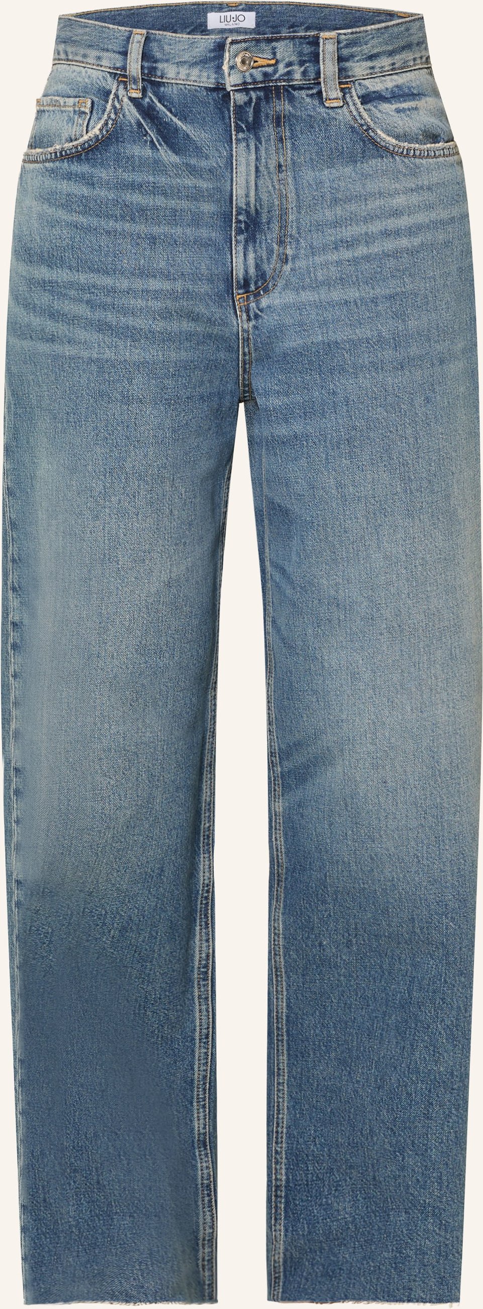 Liu Jo Wide Leg Jeans Mit Schmucksteinen blau