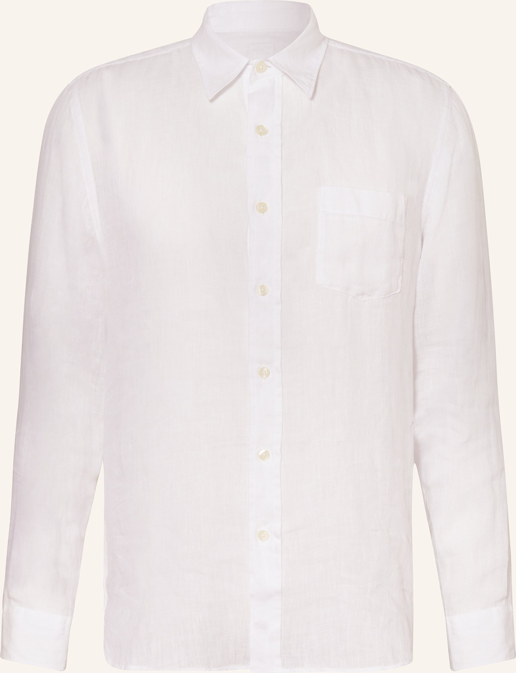 120%Lino Leinenhemd Regular Fit weiss
