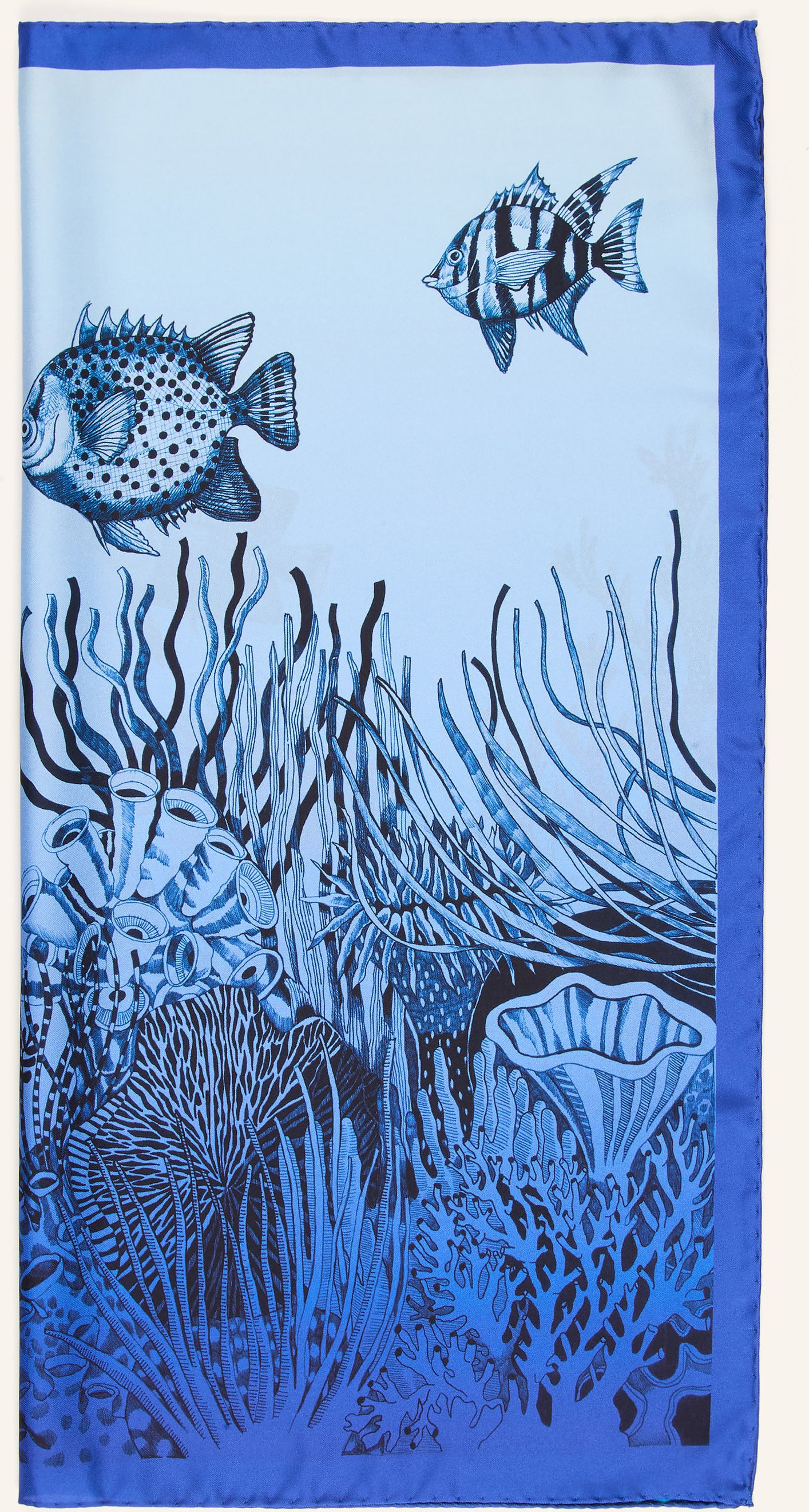 Barbieri Seidentuch blau