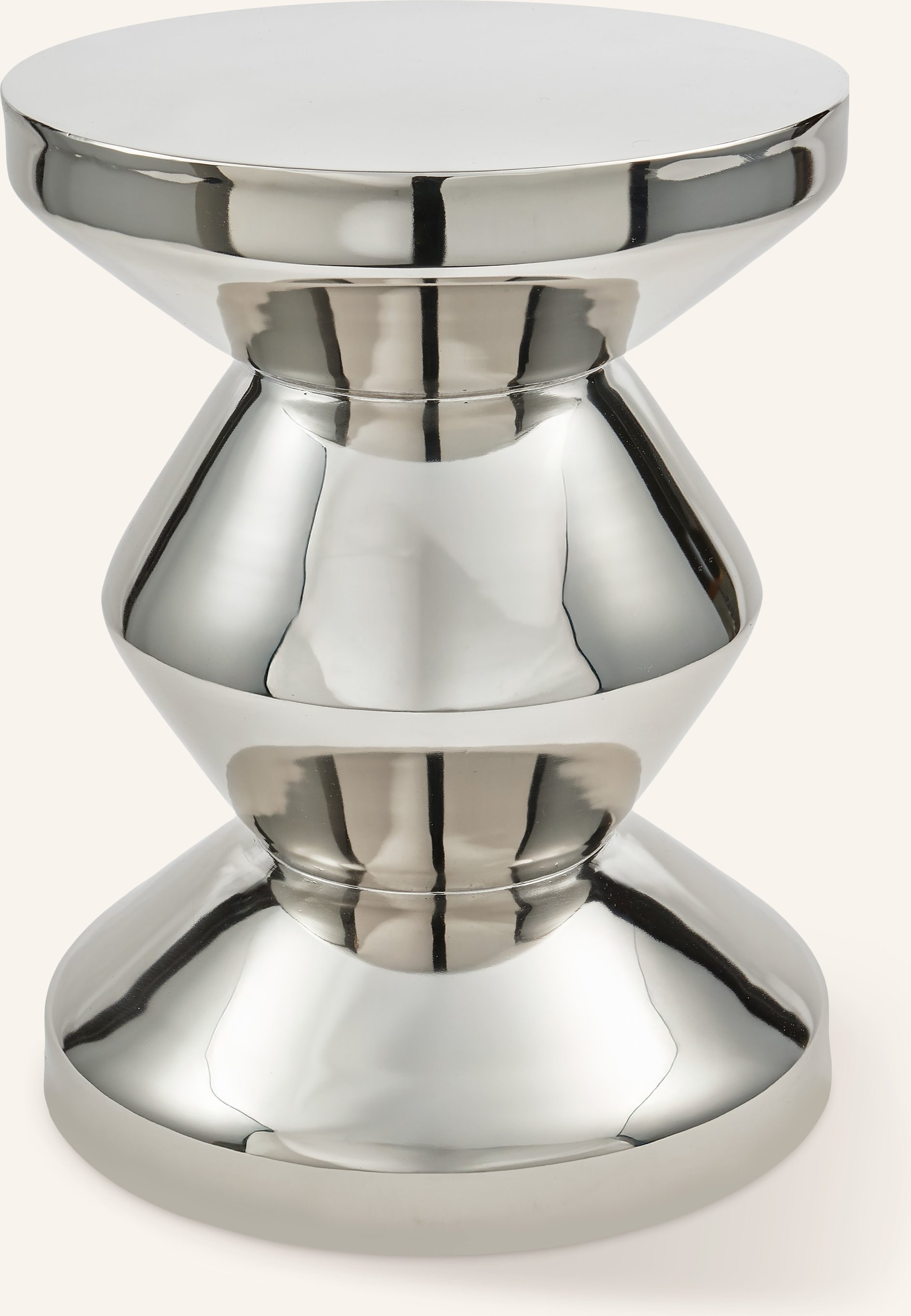 Polspotten Beistelltisch Zig Zag silber