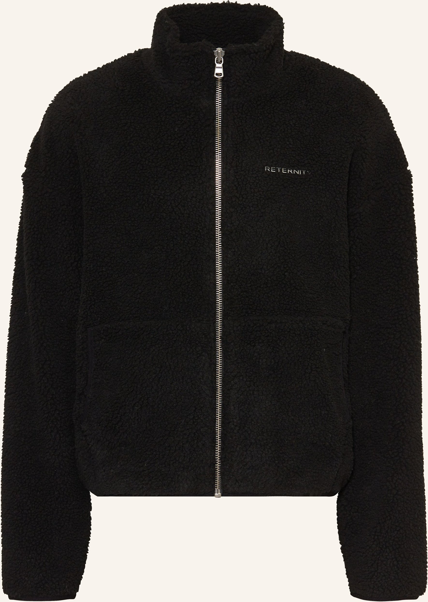 Reternity Teddyfell-Jacke schwarz