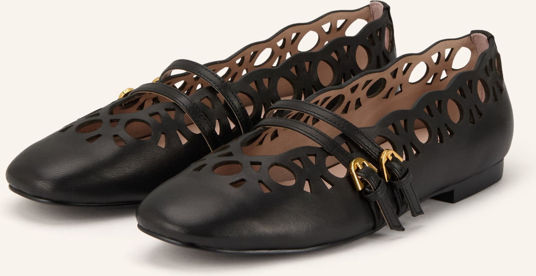 Coccinelle Mary-Jane-Ballerinas schwarz