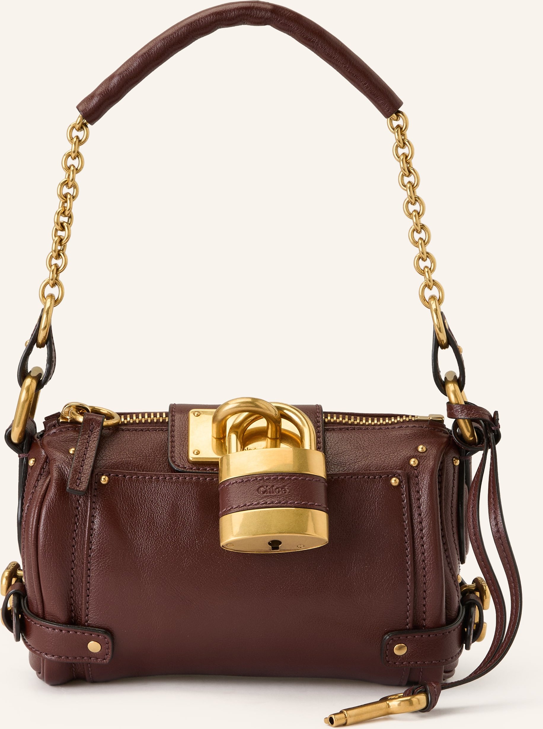 Chloé Schultertasche Paddington Small braun