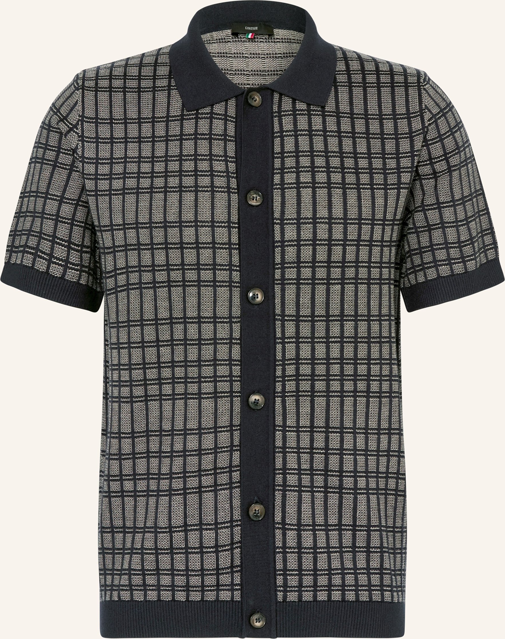 Cinque Strickhemd Ciyaro Extra Slim Fit blau