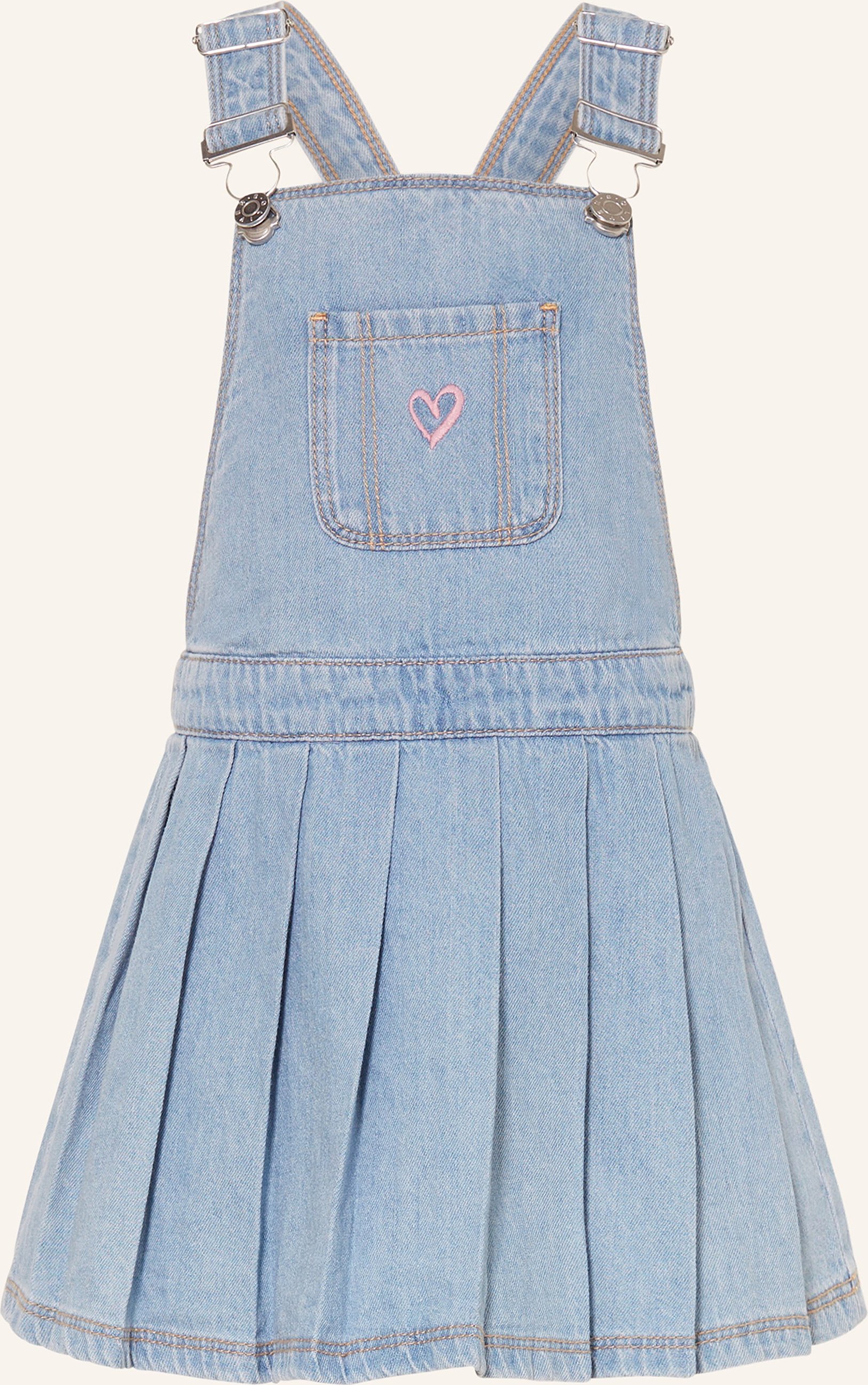 S.Oliver Red Jeanskleid Mit Plissees blau