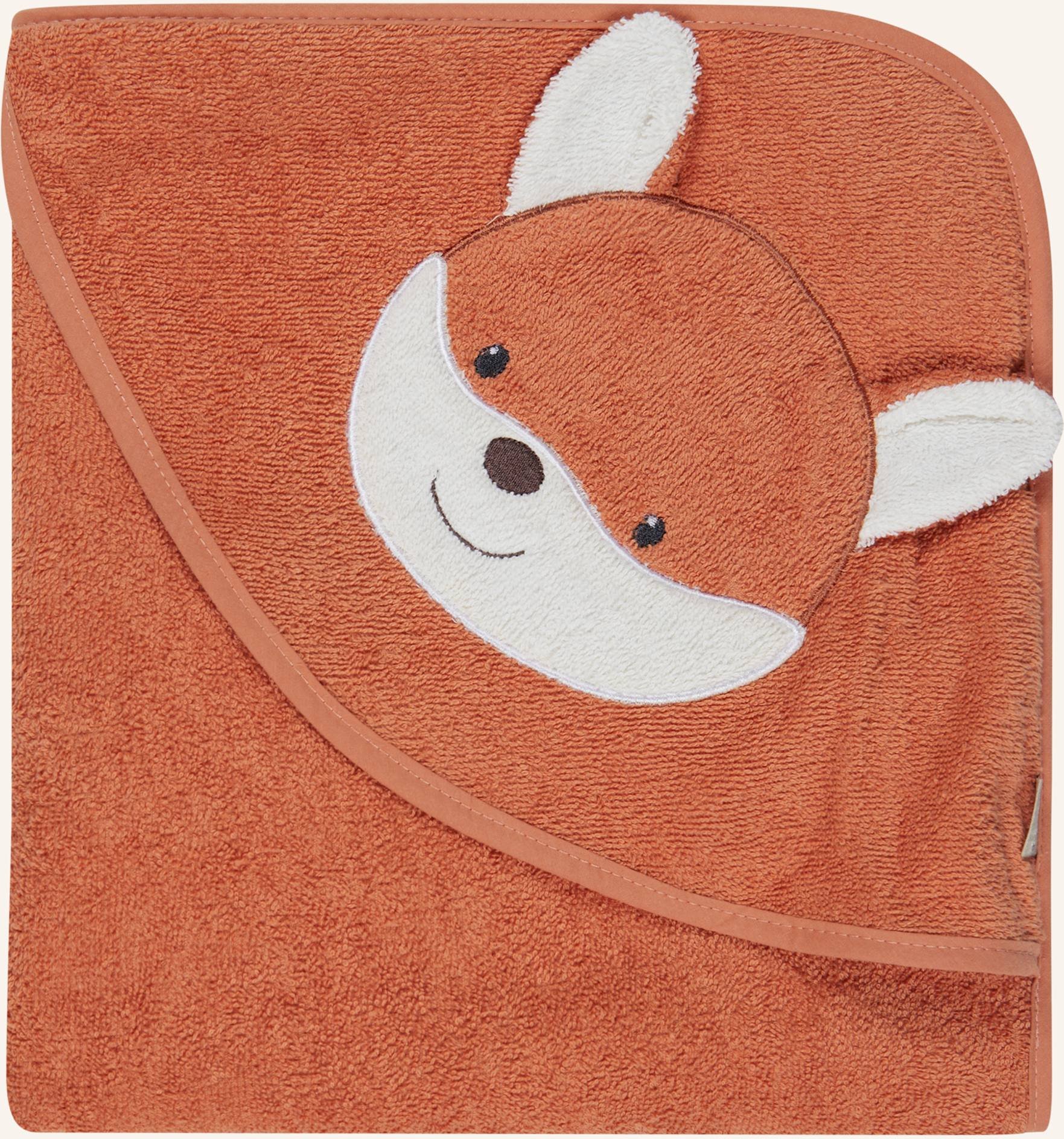 Sterntaler Motiv-Kapuzenbadetuch Filou rot