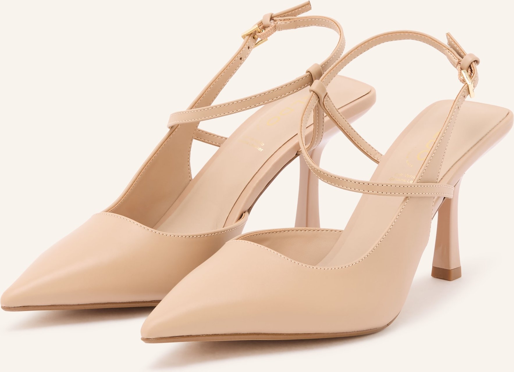 Aldo Slingpumps Brunette beige