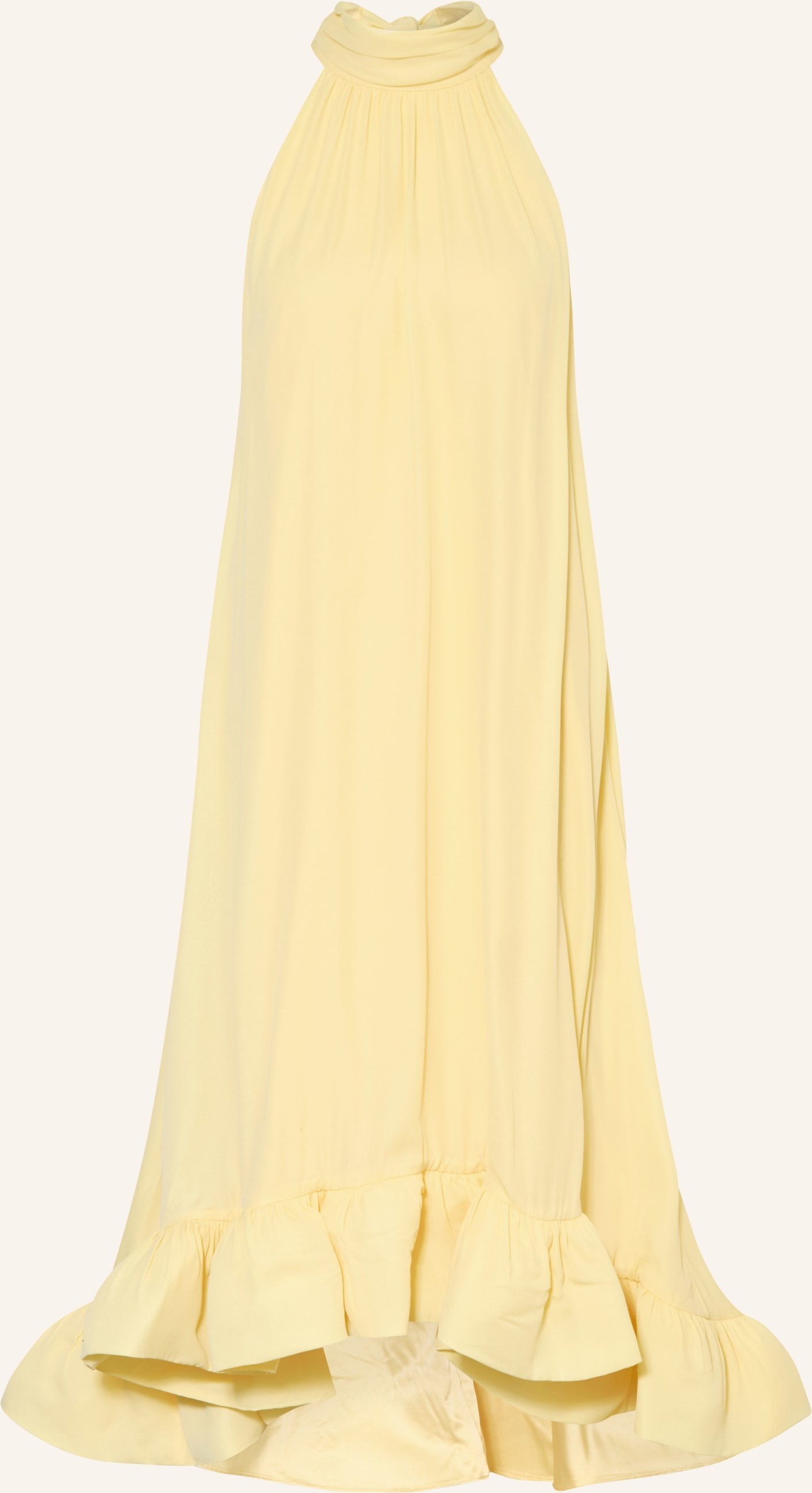 Malina Kleid Sabrina Mit Volants gelb